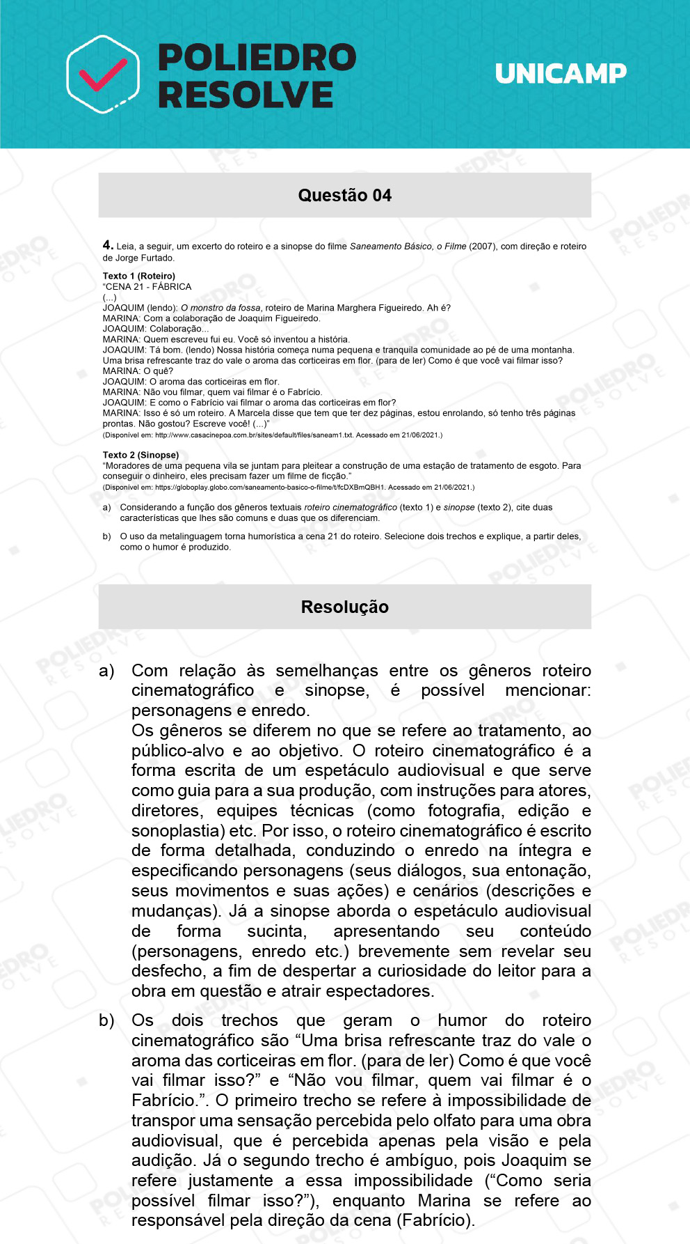 Dissertativa 4 - 2ª Fase - 1º Dia - Unicamp 2022