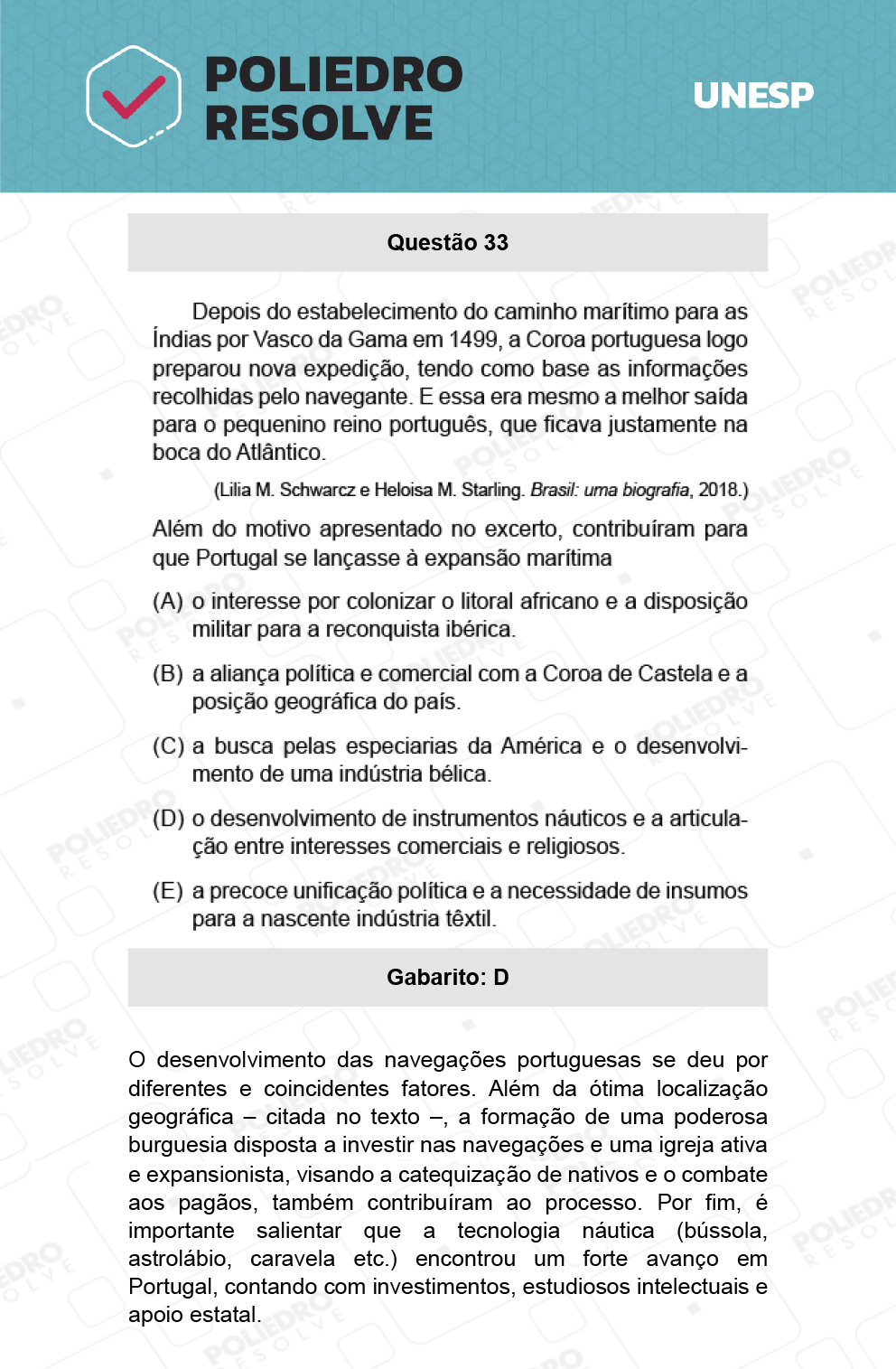 Questão 33 - 1ª Fase - Biológicas - UNESP 2022