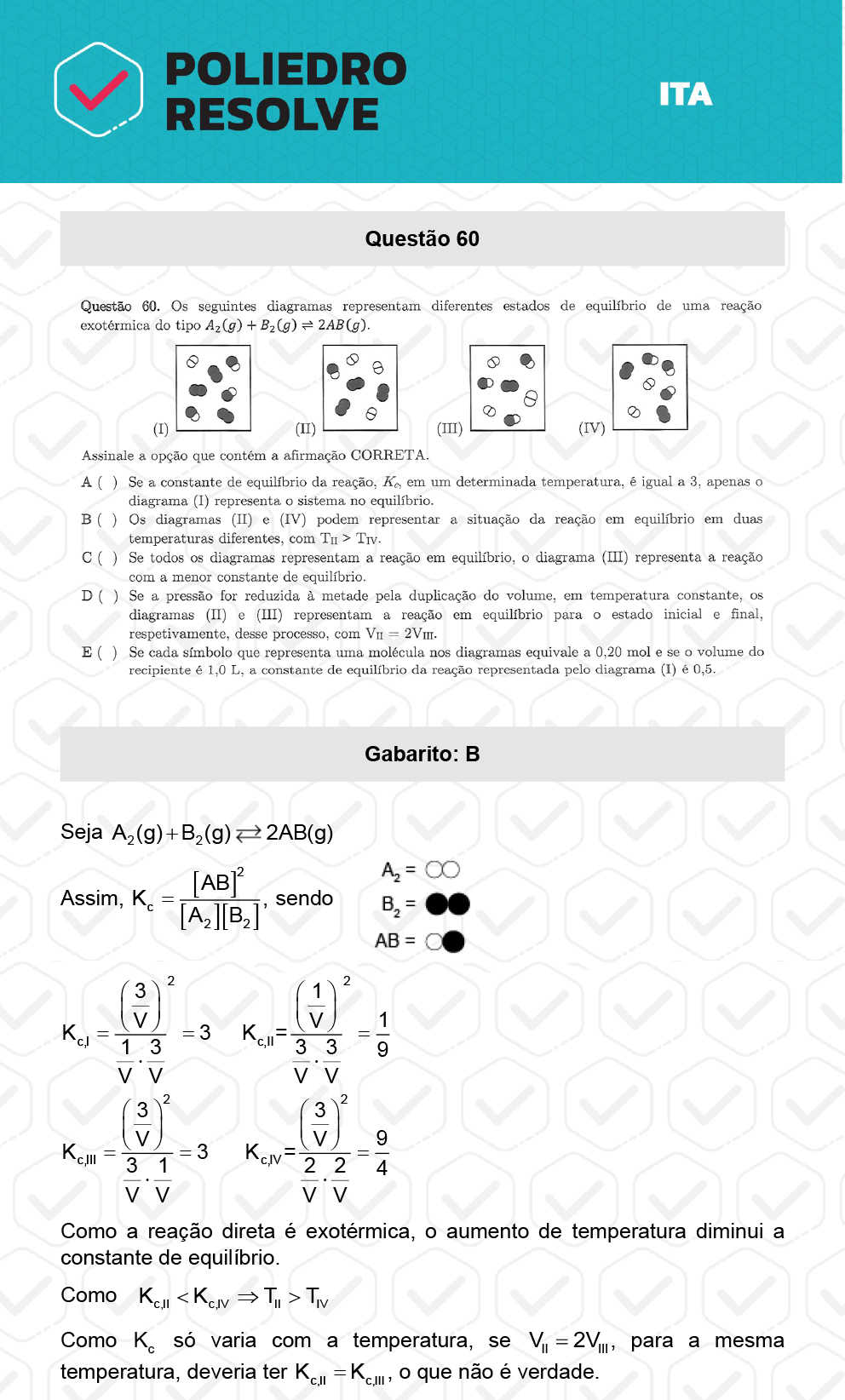 Questão 60 - 1ª Fase - ITA 2023