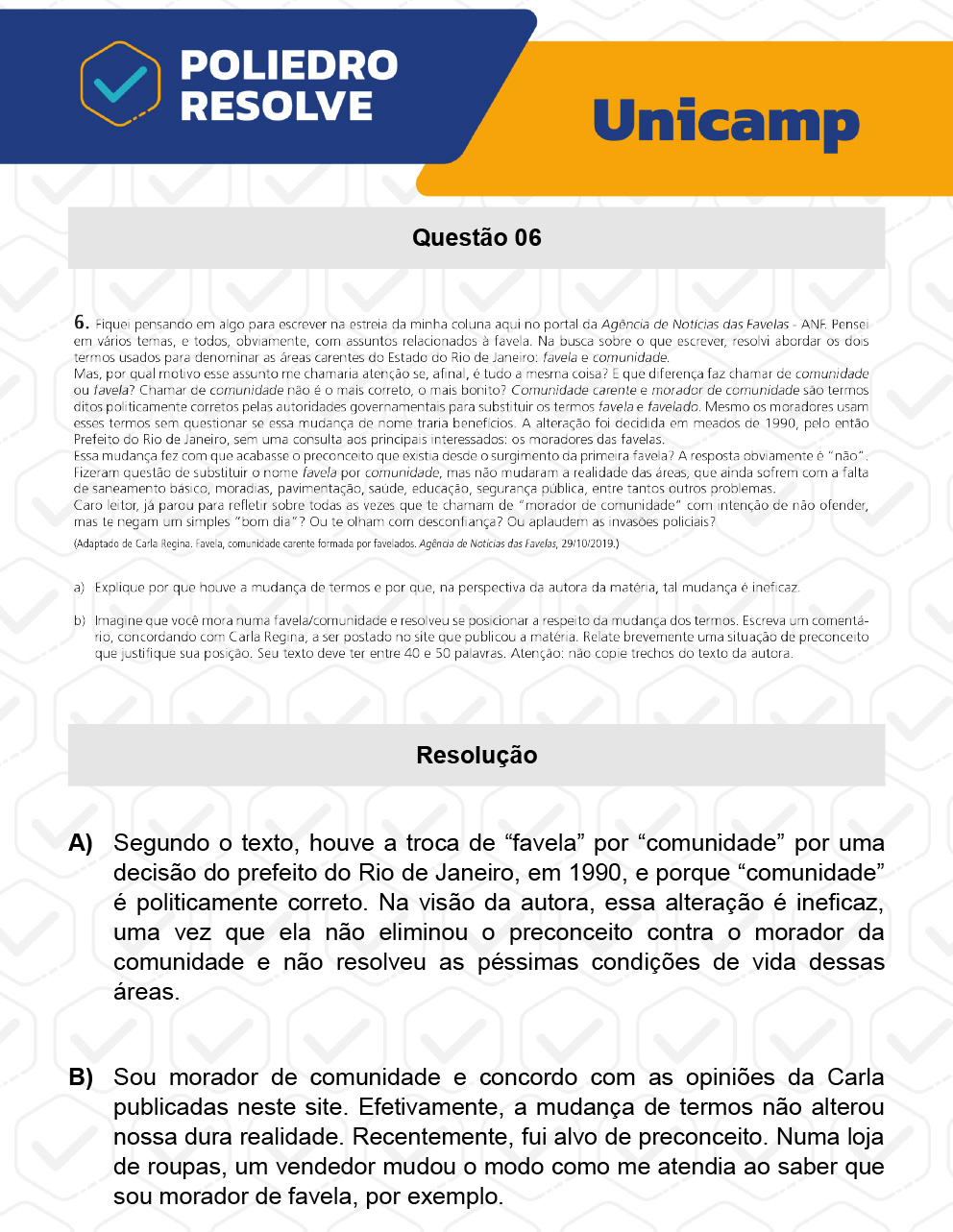 Dissertativa 6 - 2ª Fase - 1º Dia - Unicamp 2023