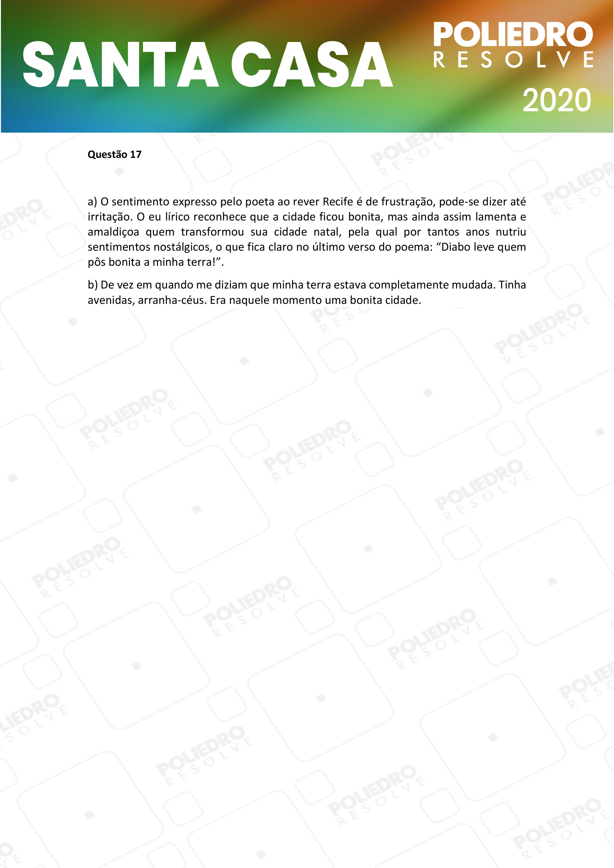 Dissertativa 17 - 1º Dia - Santa Casa 2020