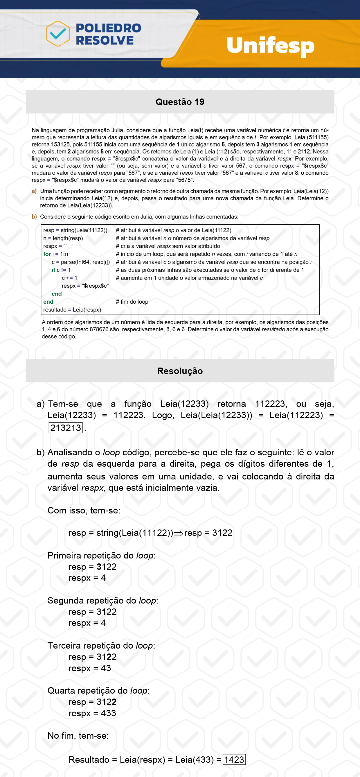 Dissertativa 19 - 2º Dia - Reaplicação - Unifesp 2024
