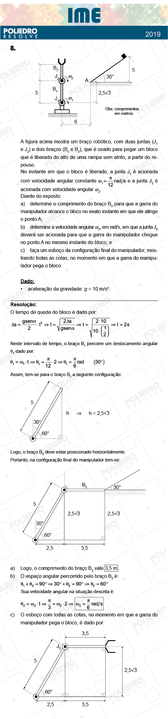 Dissertativa 8 - 2ª Fase - Física - IME 2019