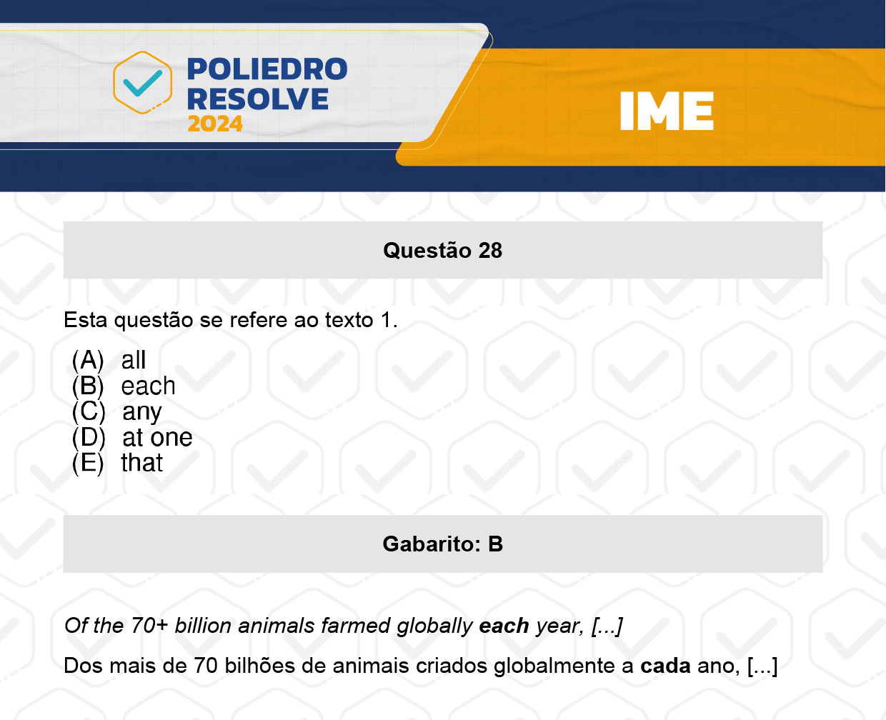 Questão 28 - 2ª Fase - 4º Dia - IME 2024