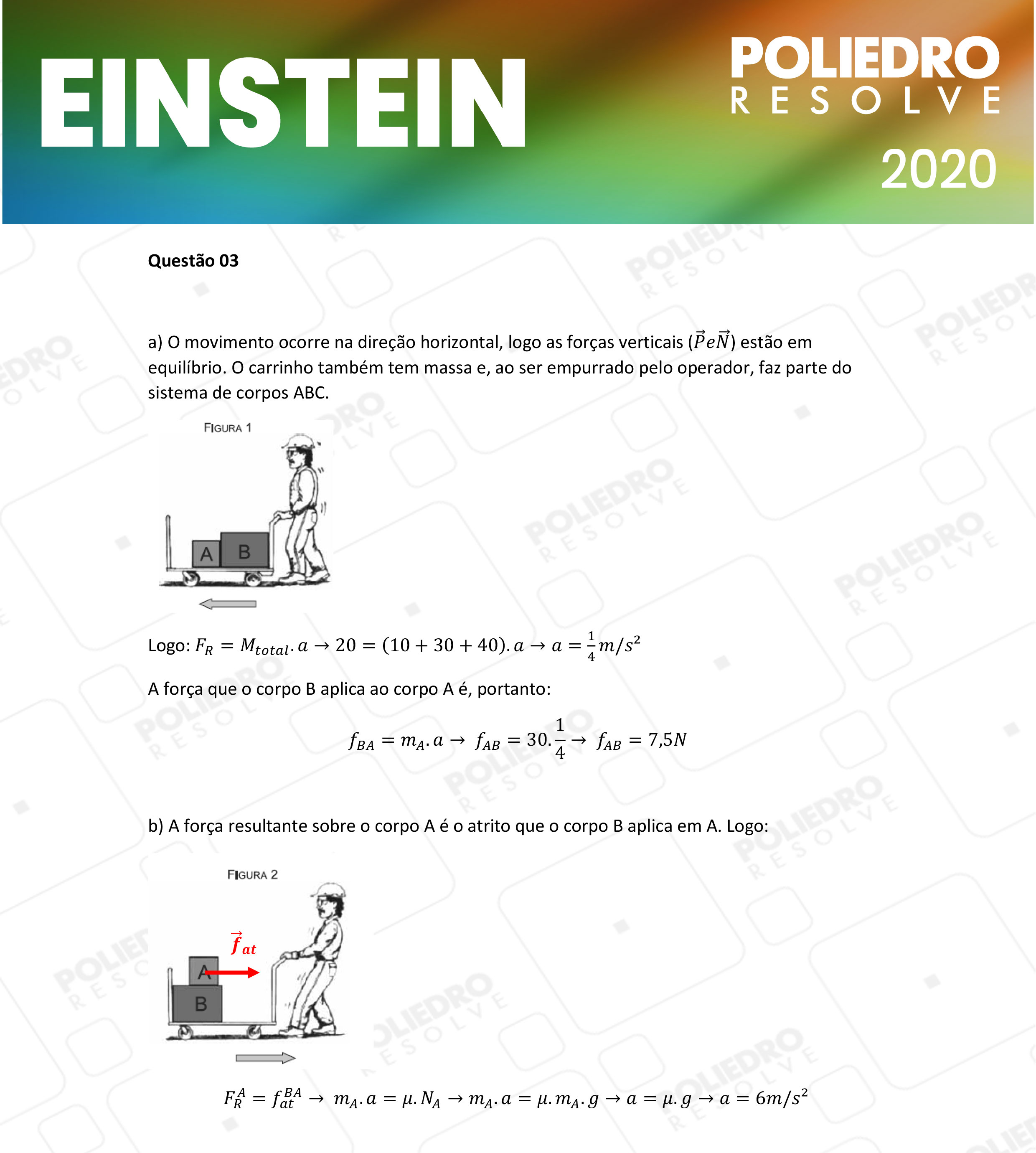 Dissertativa 3 - Fase única - Einstein 2020