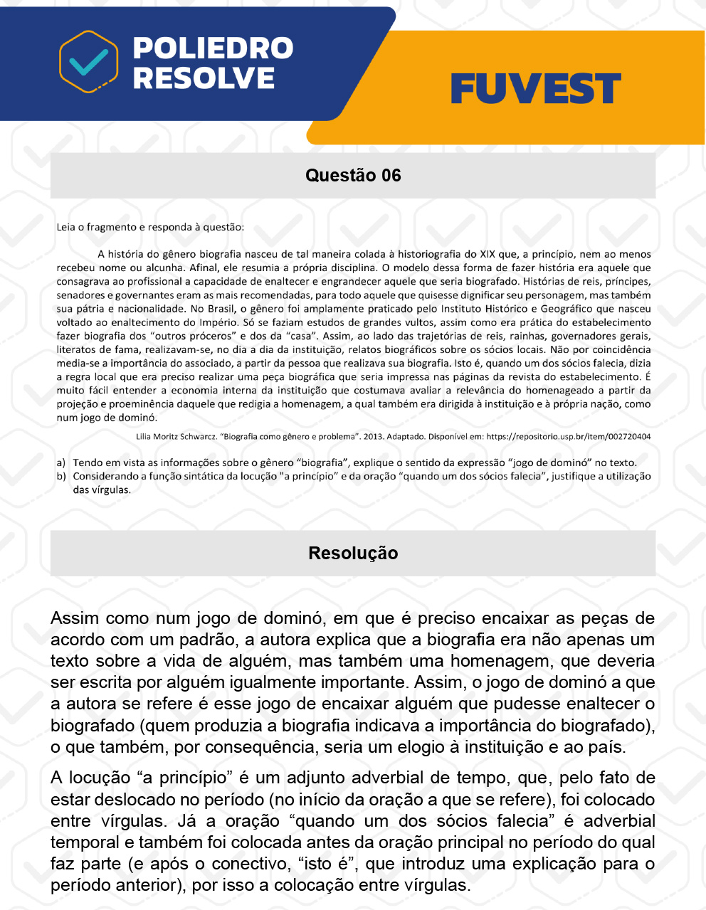 Dissertativa 6 - 2ª Fase - 1º Dia - Fuvest 2023