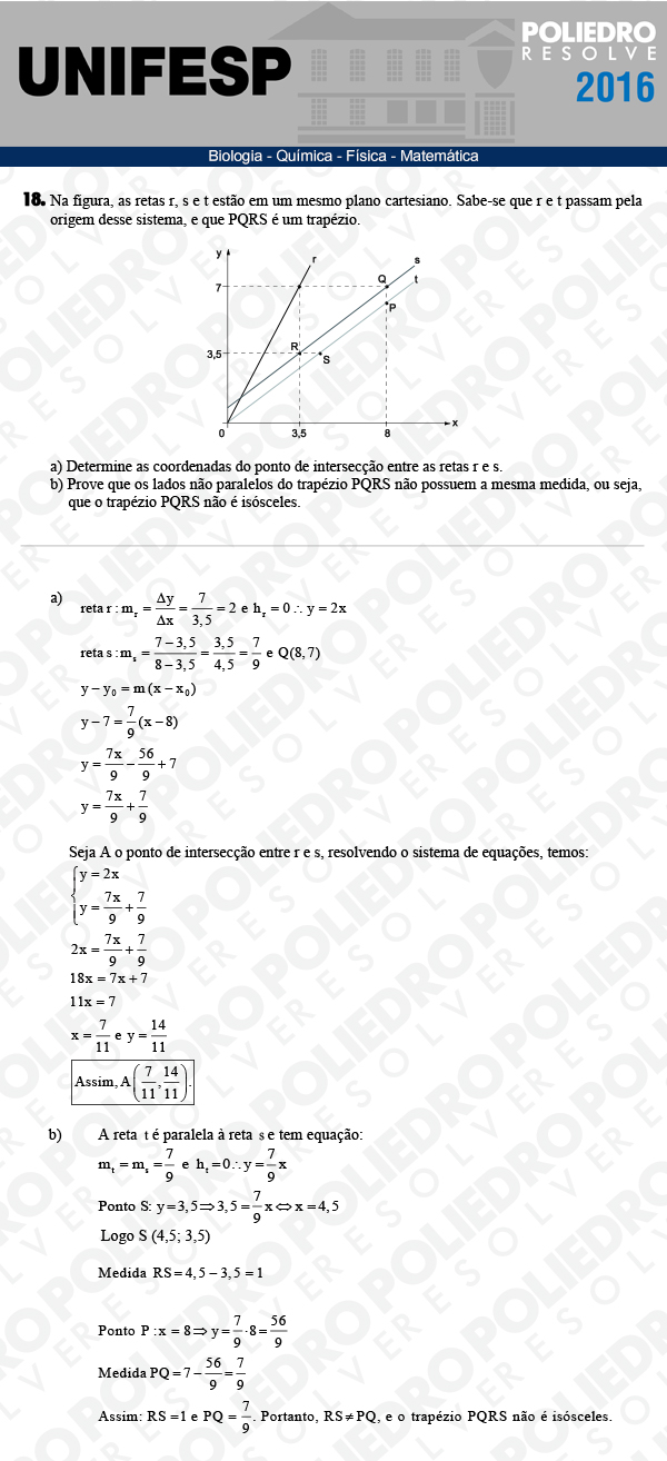 Dissertativa 18 - Exatas - Unifesp 2016