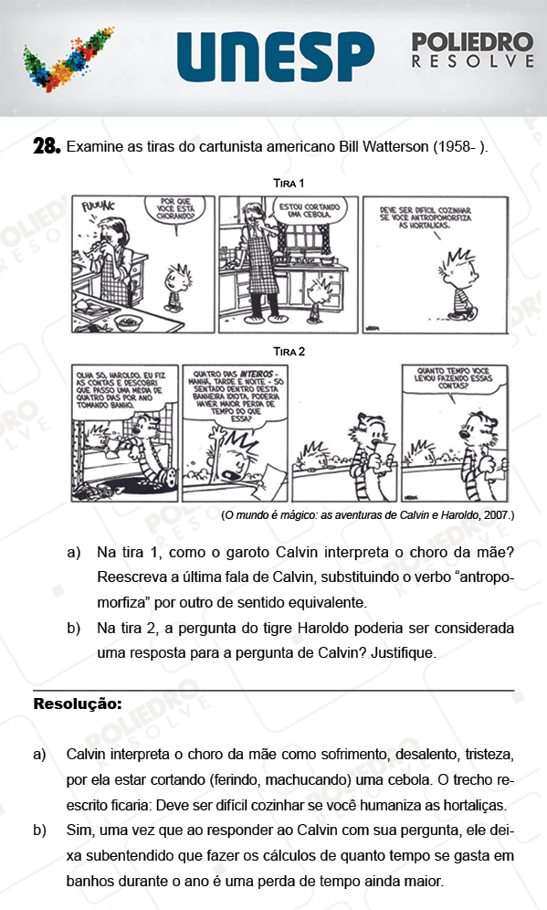 Dissertativa 28 - 2ª Fase - Unesp 2018
