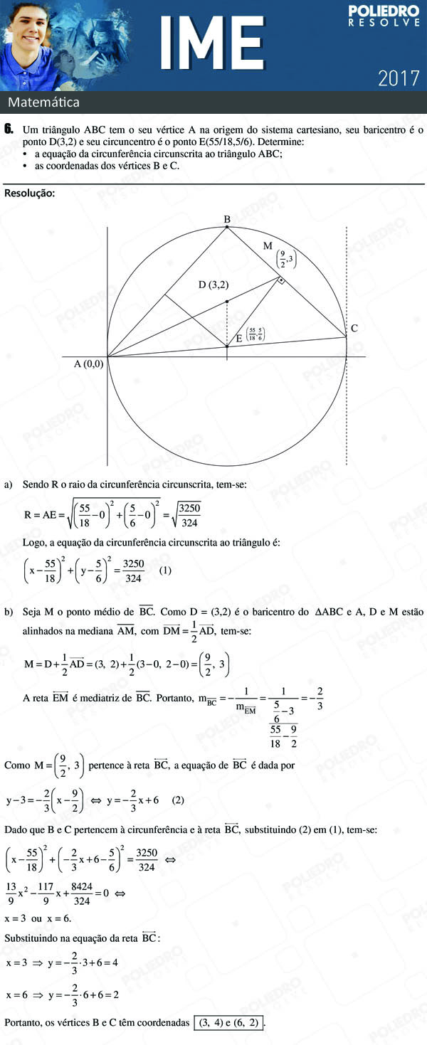 Dissertativa 6 - Matemática - IME 2017