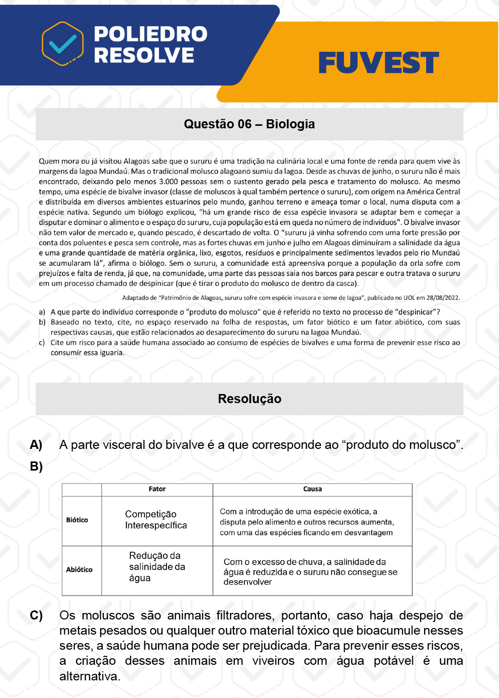 Dissertativa 6 - 2ª Fase - 2º Dia - Fuvest 2023
