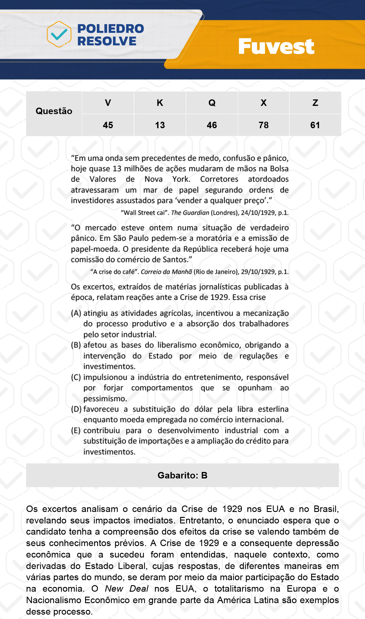 Questão 61 - 1ª Fase  - Prova Z - FUVEST 2024