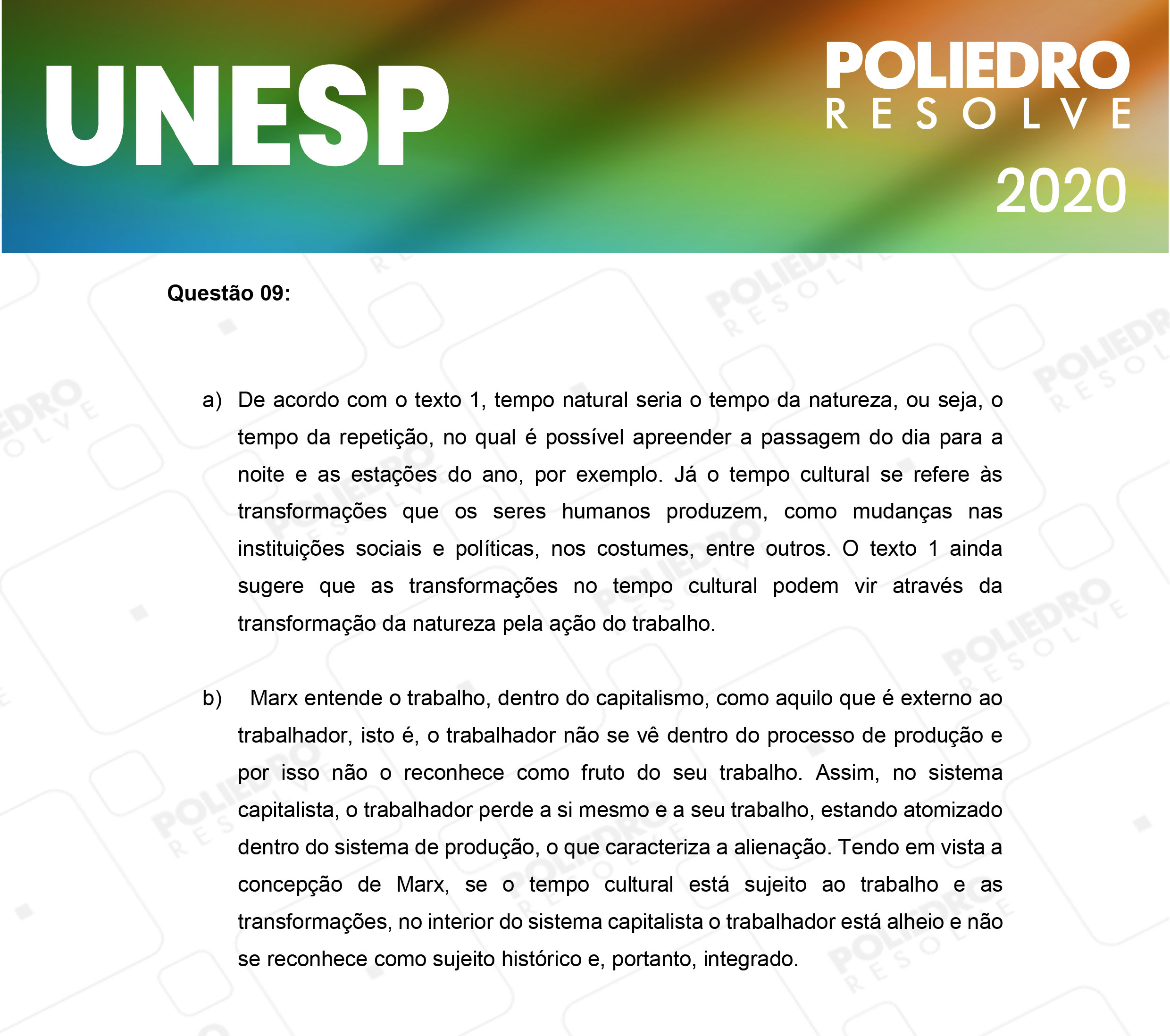 Dissertativa 9 - 2ª Fase - 1º Dia - Unesp 2020
