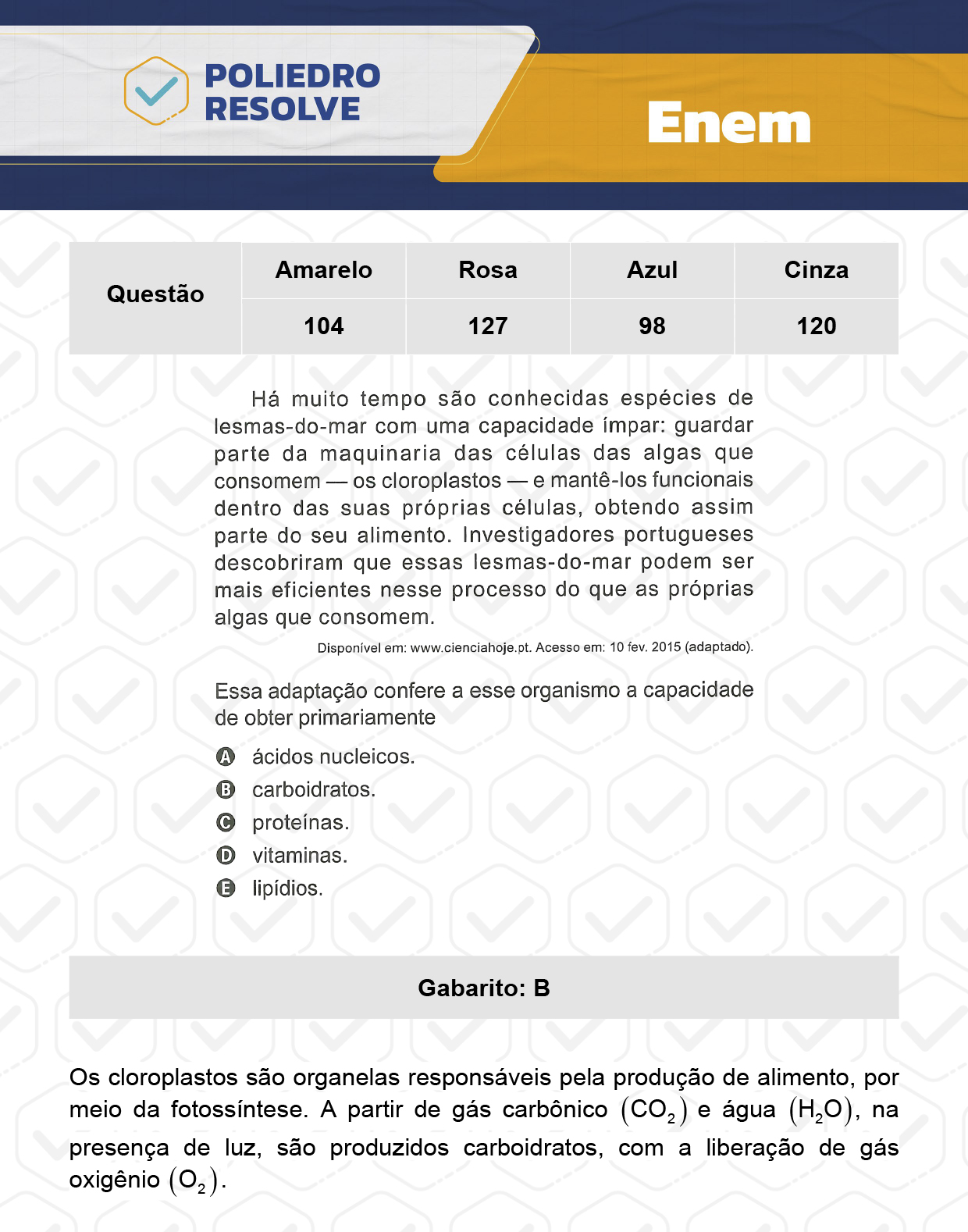Questão 120 - ENEM 2023 - 12/11 - 2º Dia - Prova Cinza - ENEM 2023