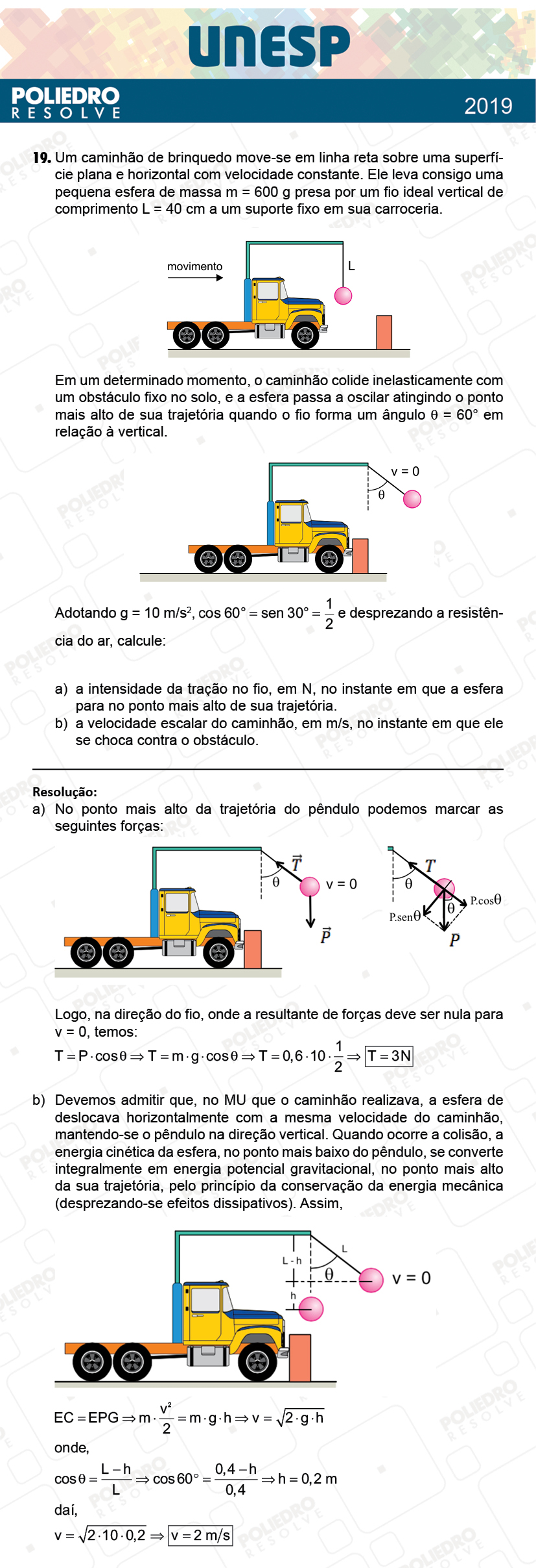 Dissertativa 19 - 2ª Fase - 1º Dia - Unesp 2019