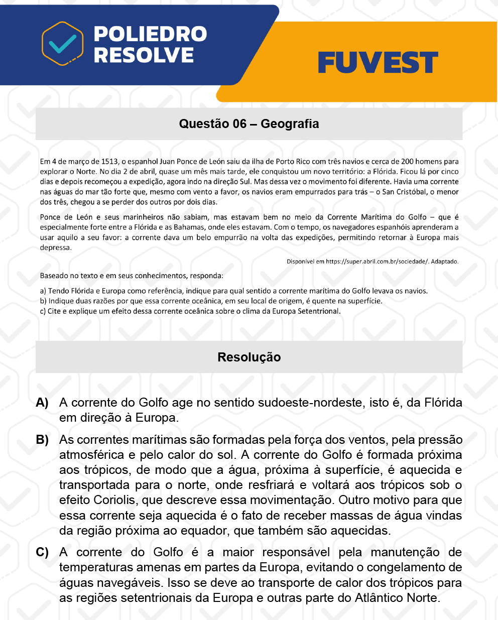 Dissertativa 6 - 2ª Fase - 2º Dia - Fuvest 2023