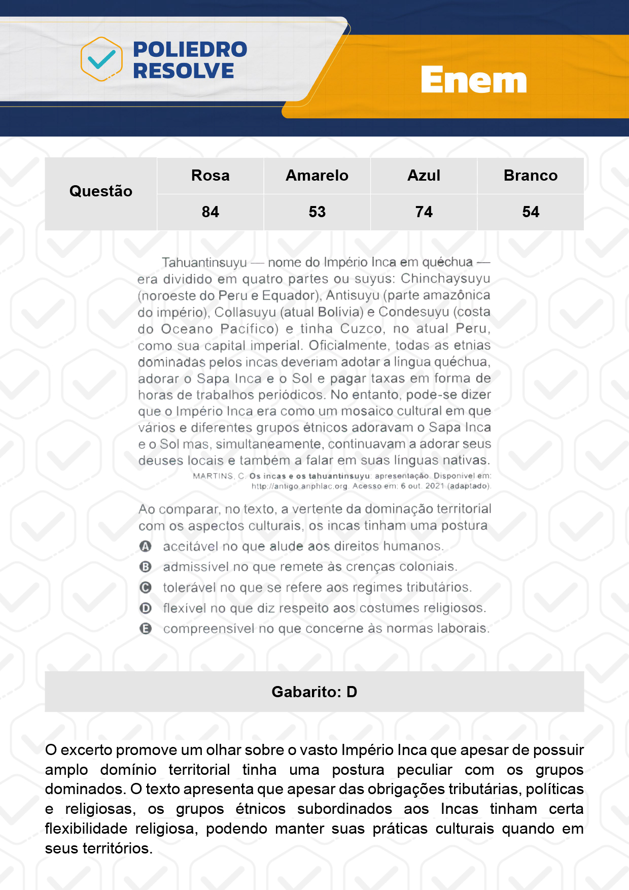 Questão 58 - 1º Dia - Prova Amarela - Enem 2023