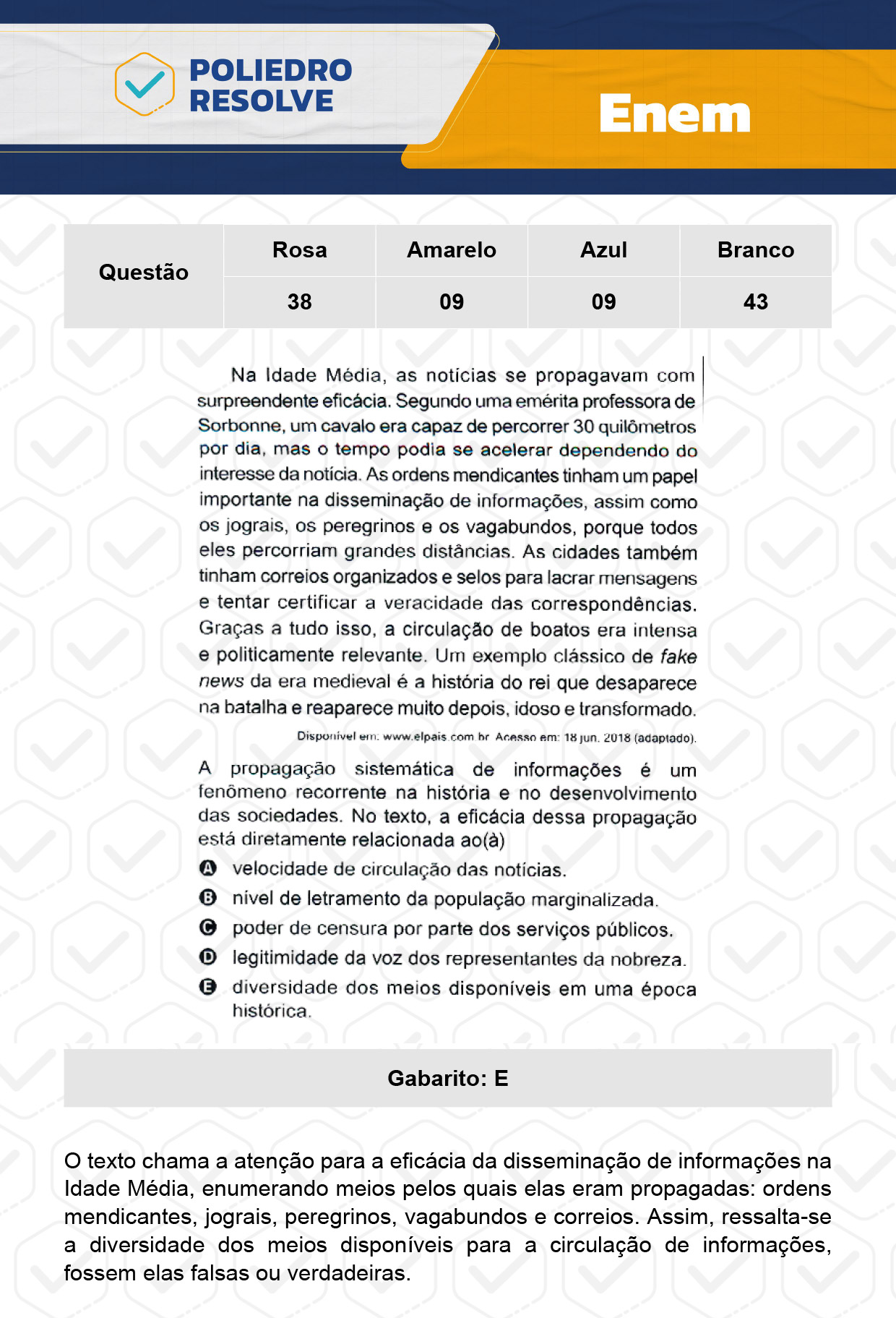 Questão 14 - 1º Dia - Prova Amarela - Enem 2023