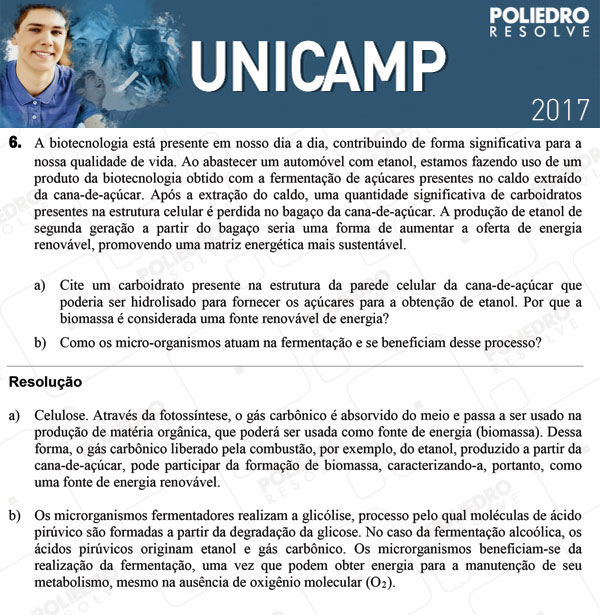 Dissertativa 6 - 2ª Fase 3º DIA - Unicamp 2017