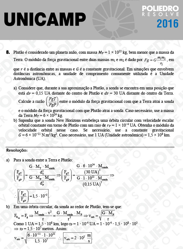 Dissertativa 8 - 2ª Fase 3º Dia - Unicamp 2016