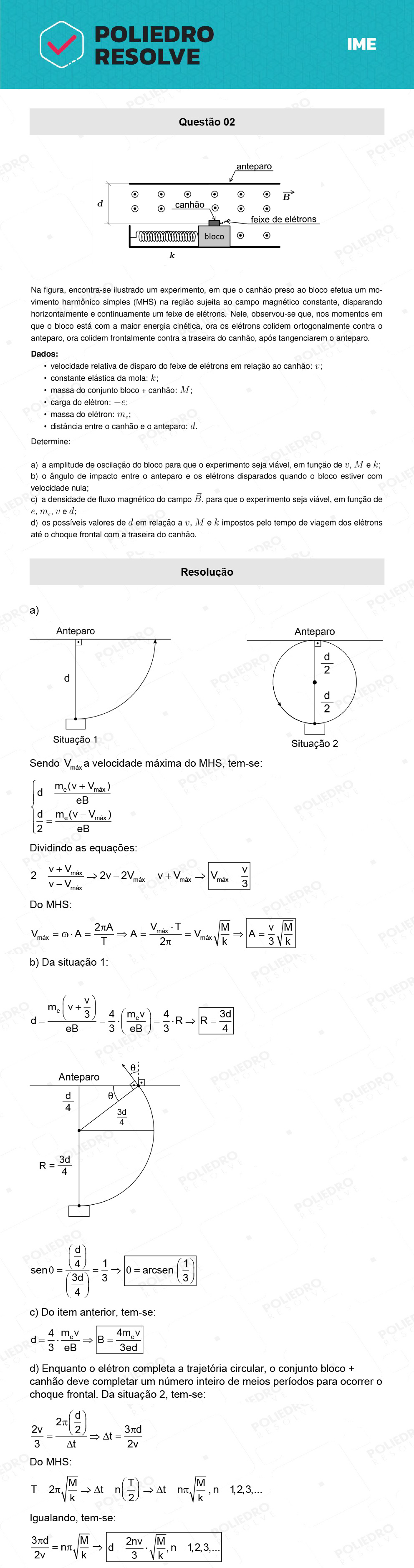 Dissertativa 2 - 2ª Fase - Física - IME 2022