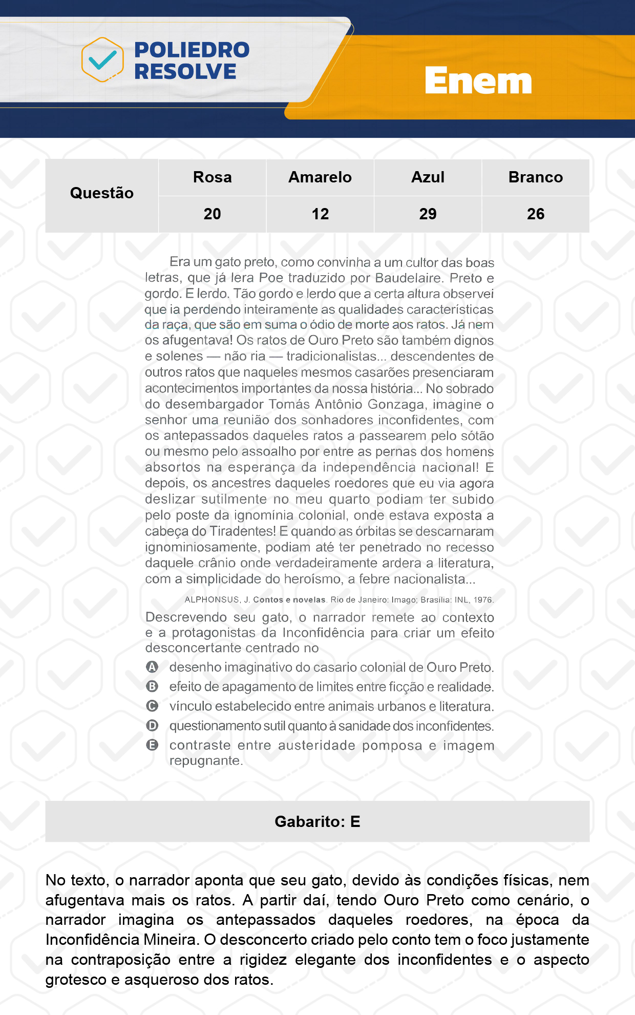 Questão 29 - 1º Dia - Prova Azul - ENEM 2023