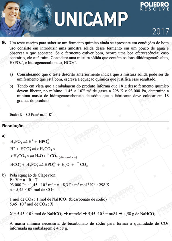 Dissertativa 9 - 2ª Fase 3º DIA - Unicamp 2017