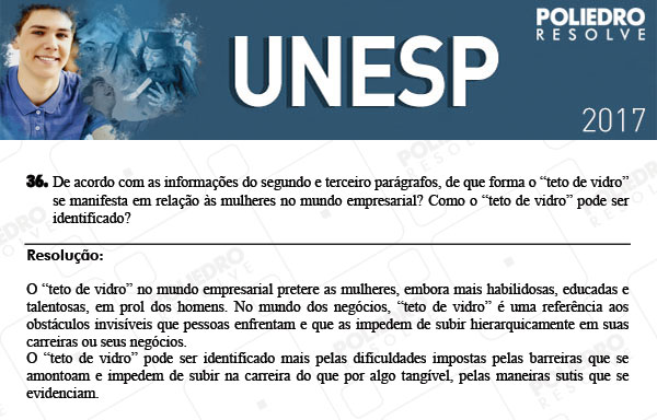 Dissertativa 36 - 2ª Fase - Unesp 2017