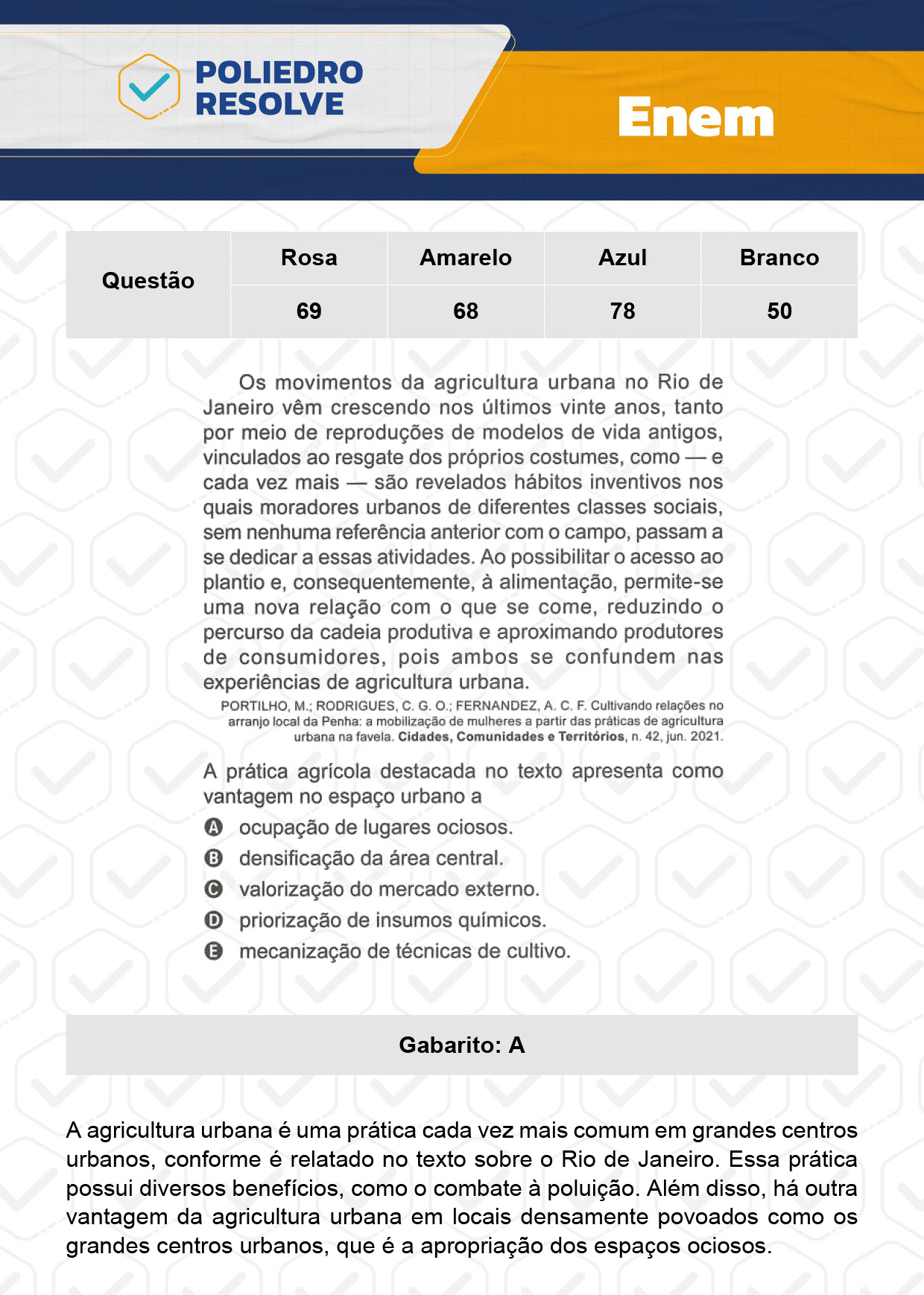 Questão 78 - 1º Dia - Prova Azul - ENEM 2023