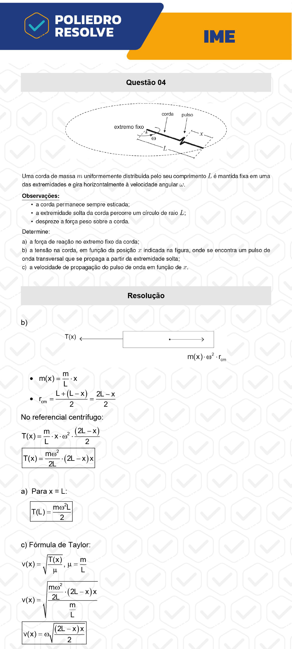 Dissertativa 4 - 2ª Fase - Física - IME 2023