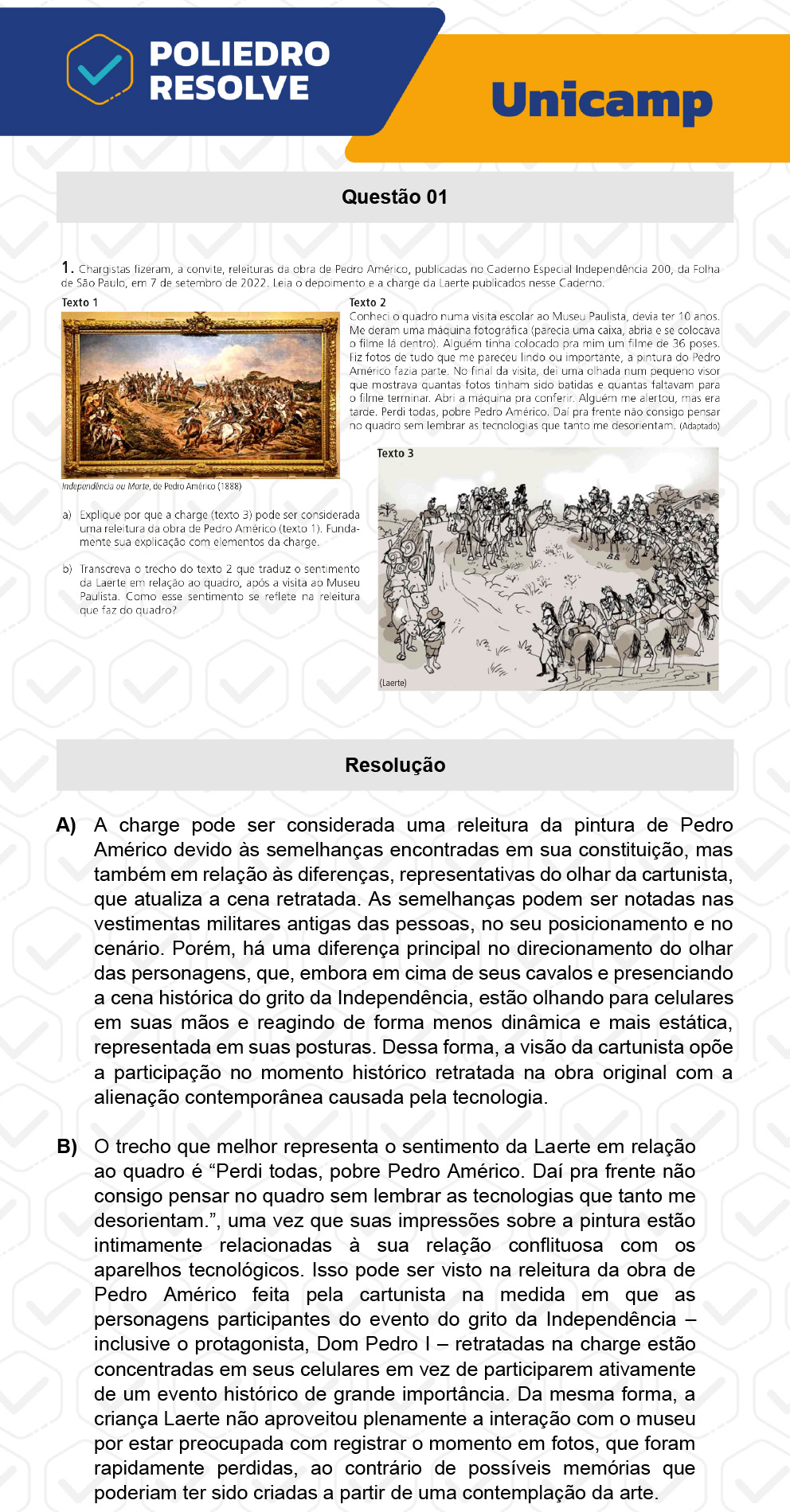 Dissertativa 1 - 2ª Fase - 1º Dia - Unicamp 2023