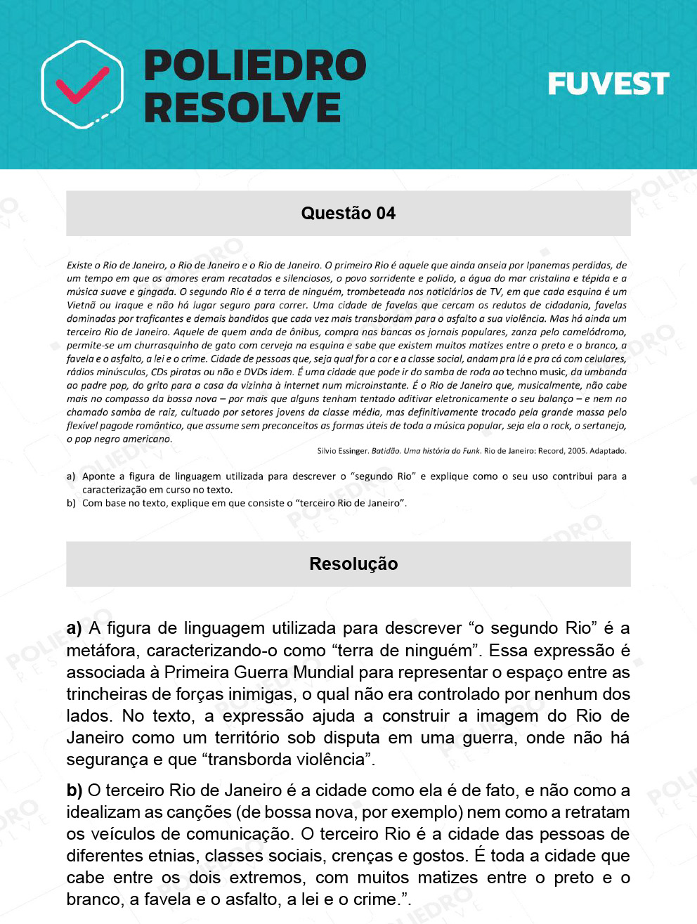 Dissertativa 4 - 2ª Fase - 1º Dia - Fuvest 2022