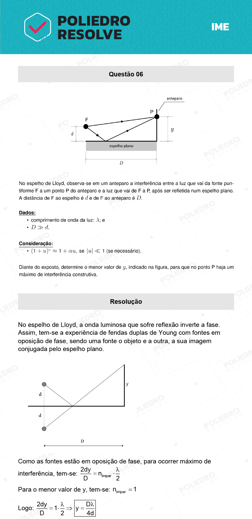 Dissertativa 6 - 2ª Fase - Física - IME 2022