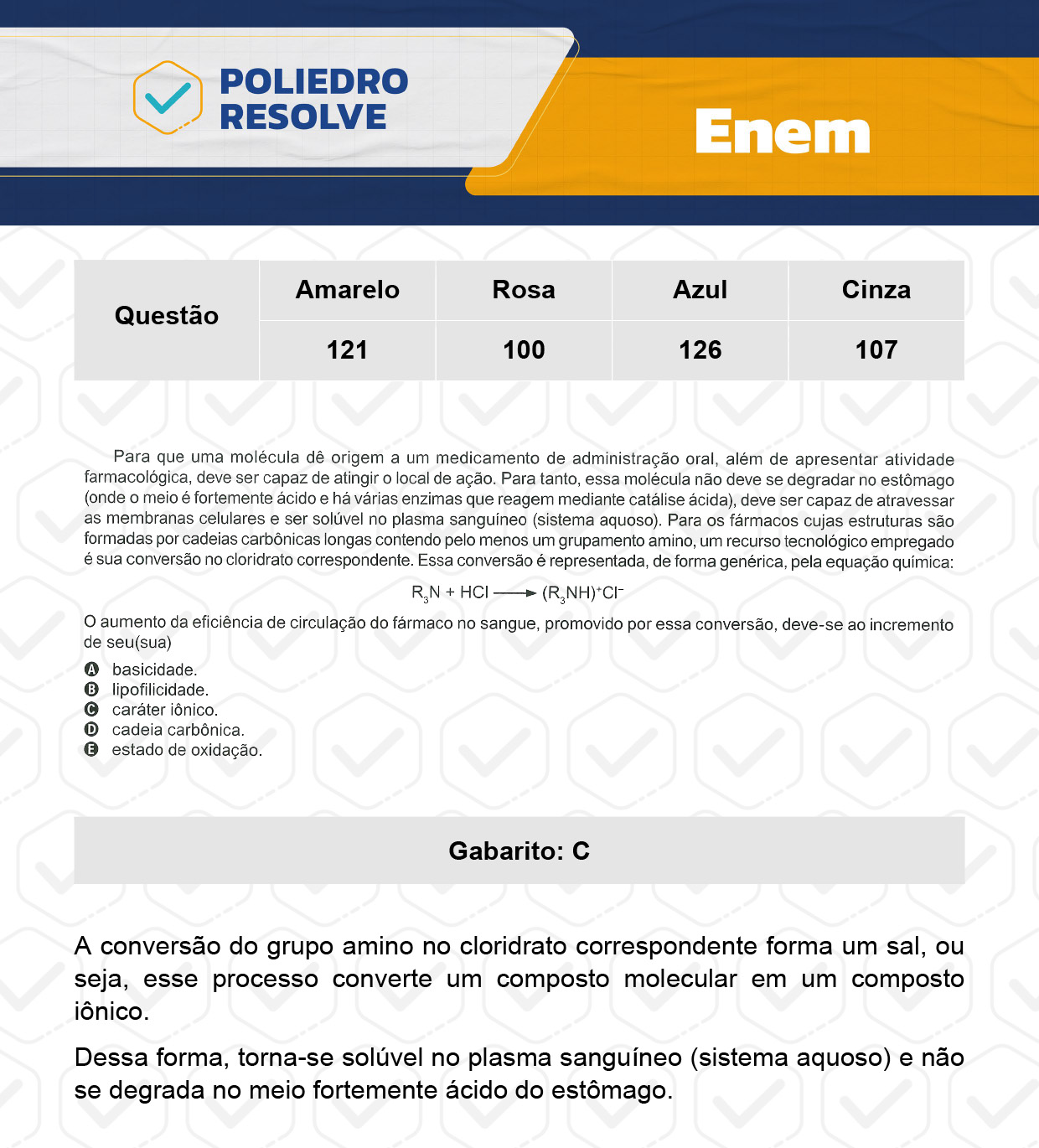 Questão 100 - ENEM 2023 - 12/11 - 2º Dia - Prova Rosa - ENEM 2023