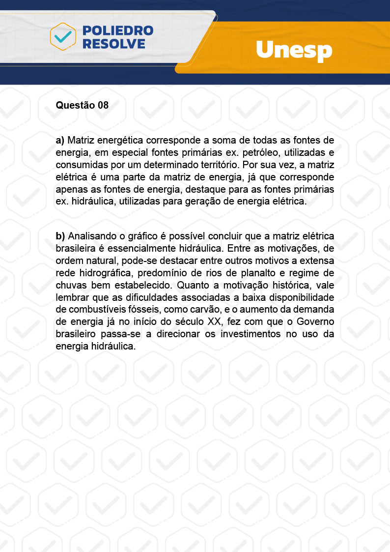 Dissertativa 8 - 2ª Fase - 1º Dia - Unesp 2024
