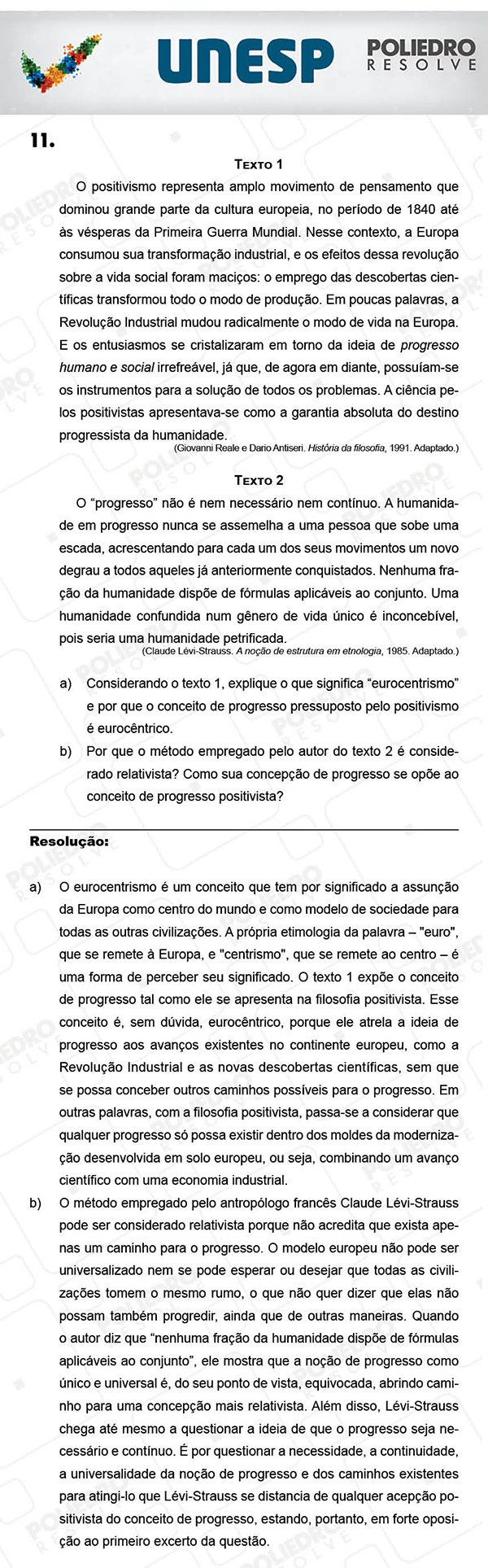 Dissertativa 11 - 2ª Fase - Unesp 2018