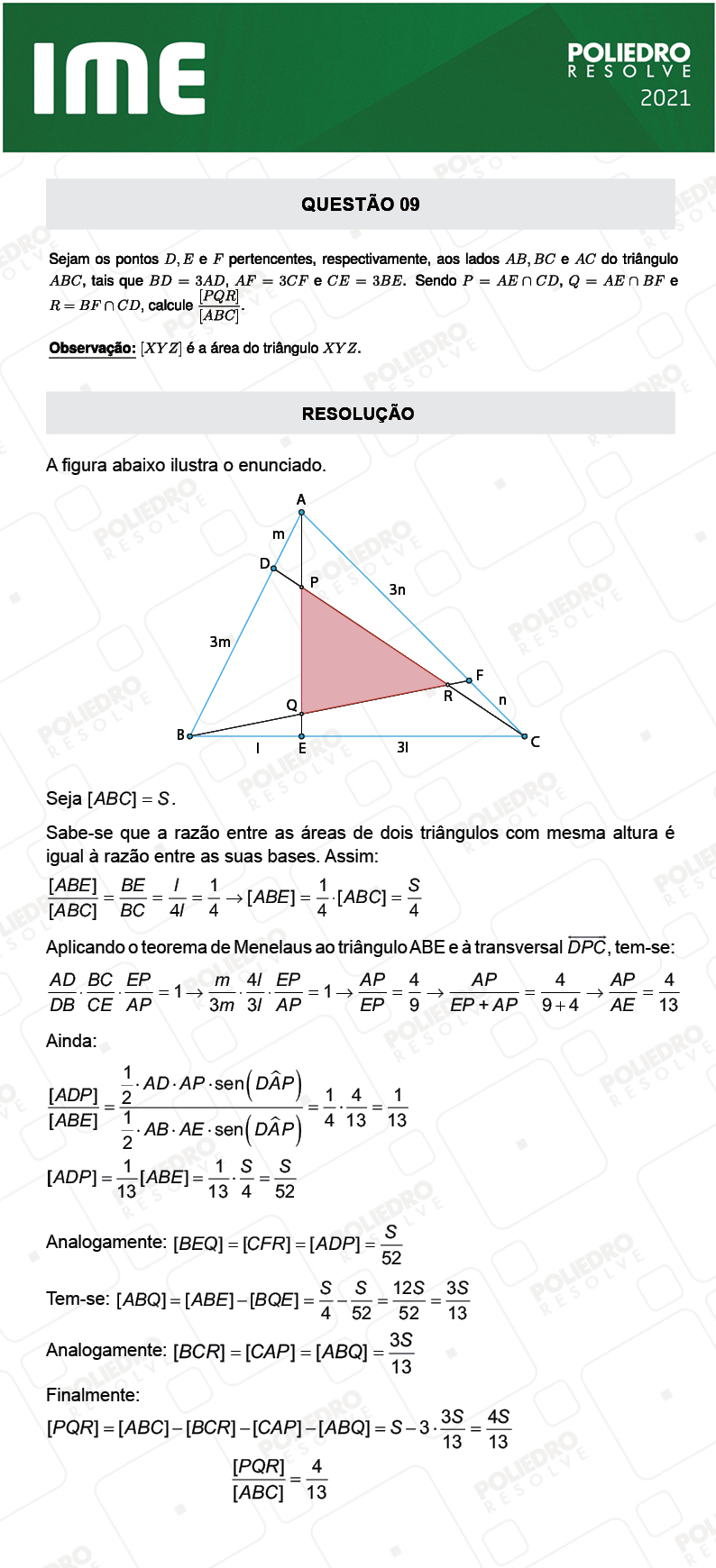 Dissertativa 9 - 2ª Fase - Matemática - IME 2021