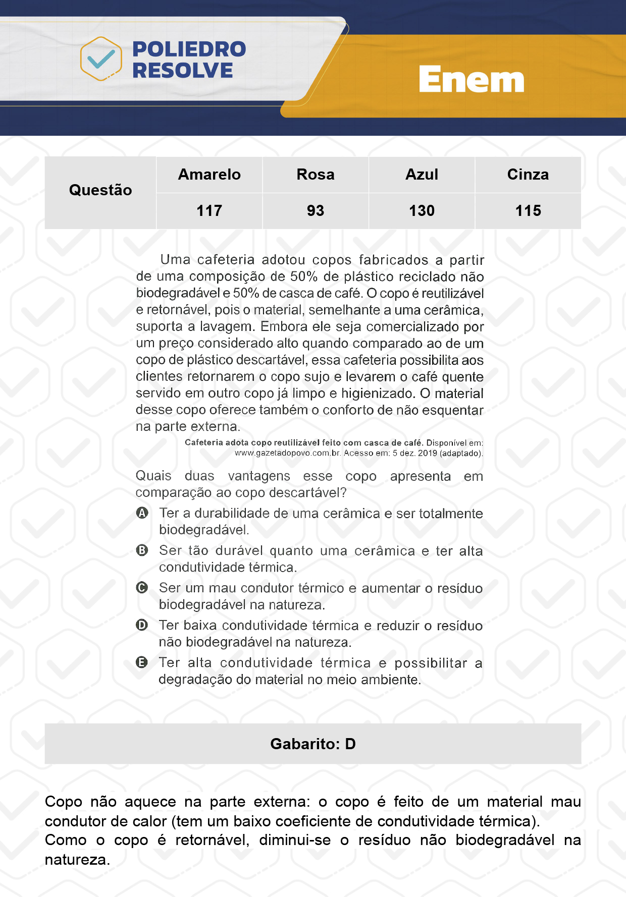 Questão 117 - Prova Amarela - Enem 2023