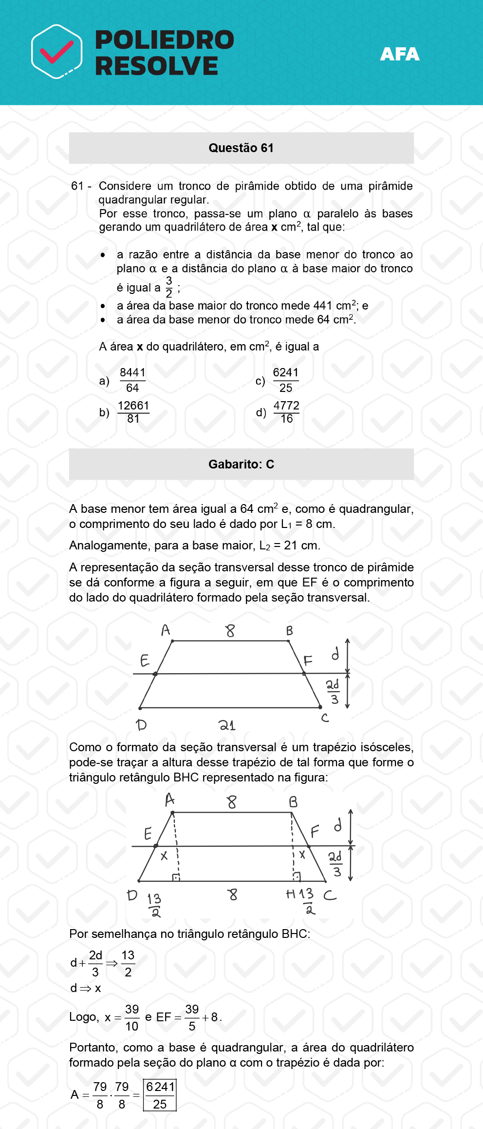 Questão 61 - Prova Tipo A - AFA 2023