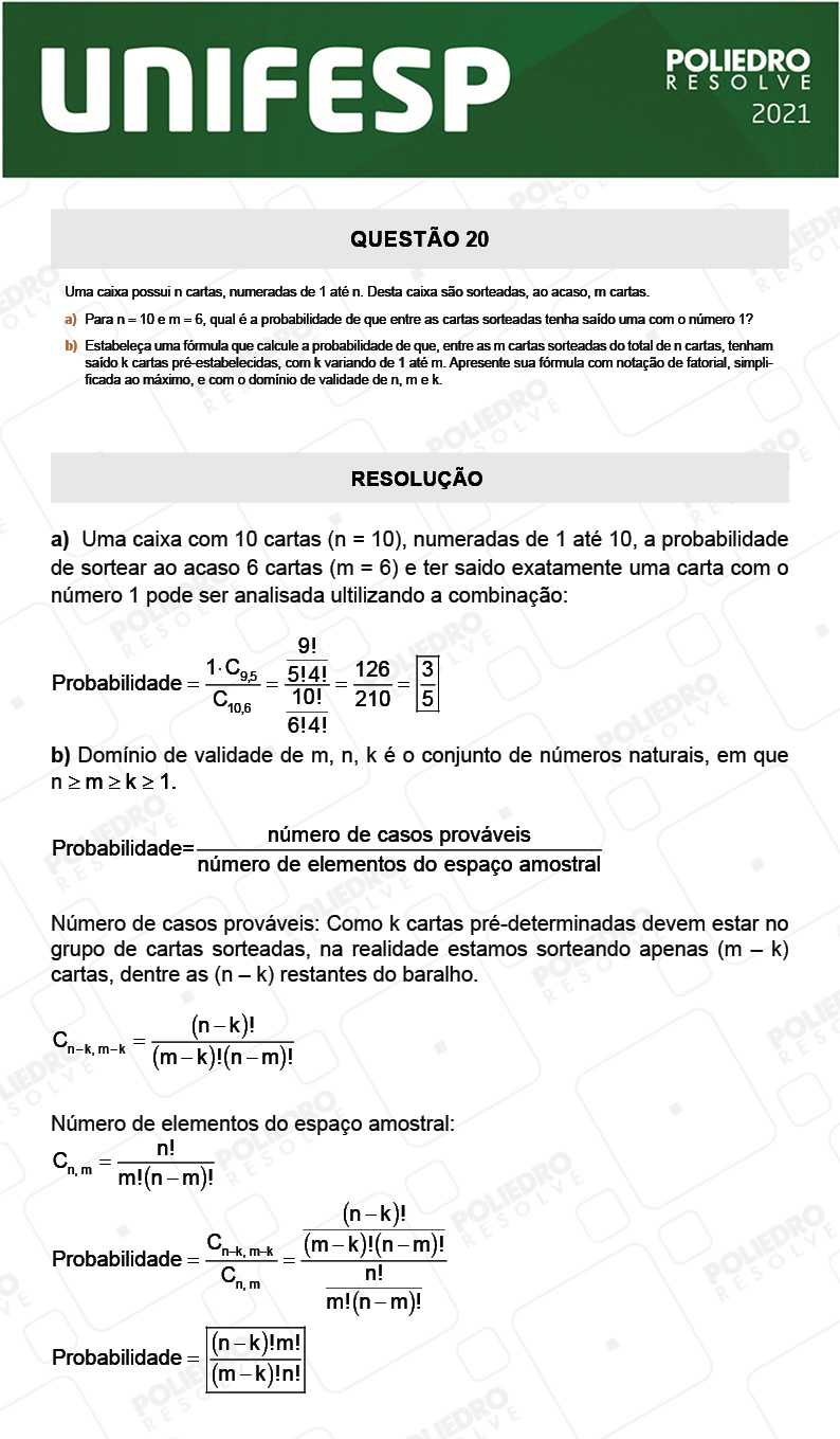 Dissertativa 20 - Fase única - 2º Dia - Unifesp 2021