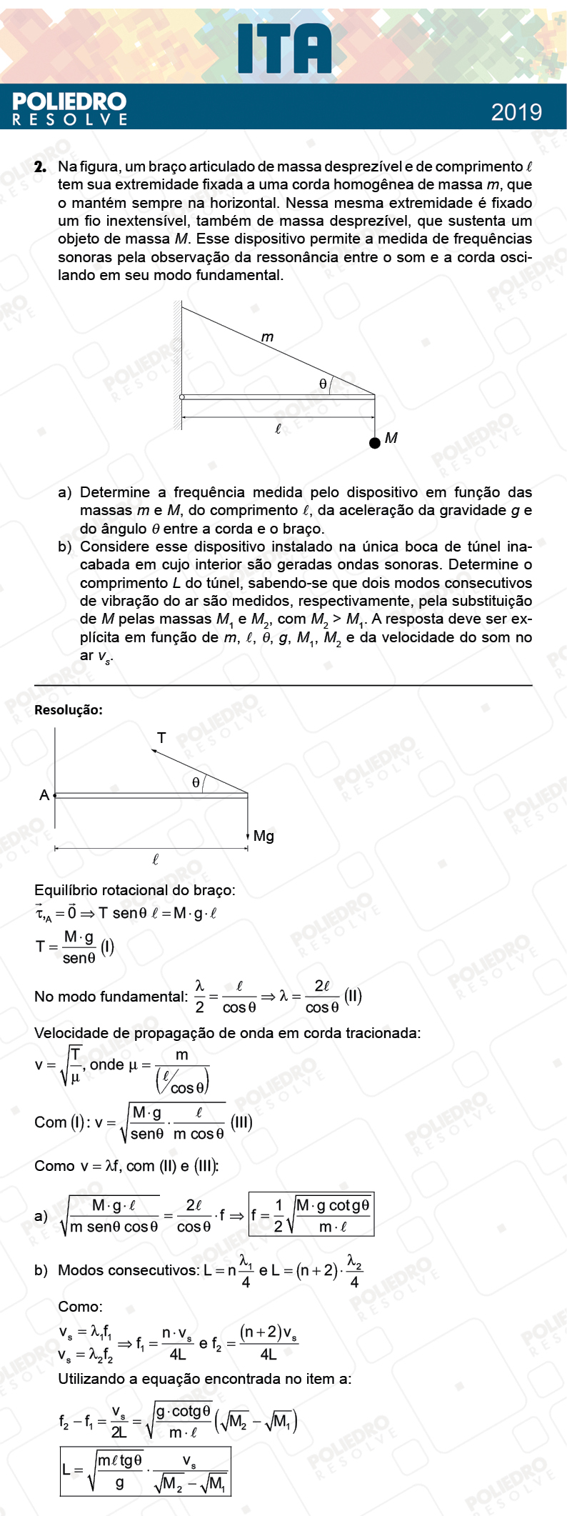 Dissertativa 2 - 2ª Fase - 2º Dia - FIS / RED - ITA 2019