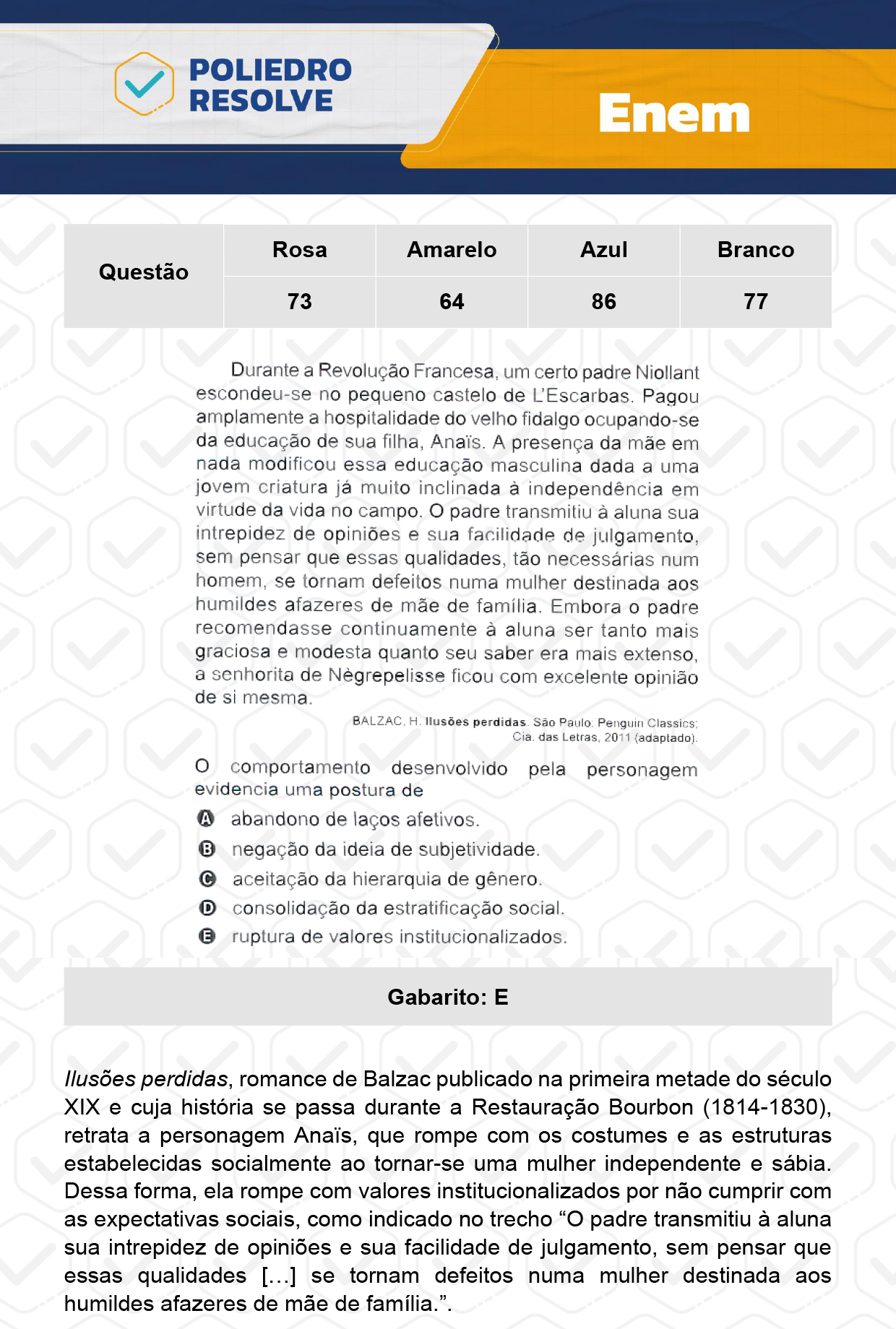 Questão 69 - 1º Dia - Prova Amarela - Enem 2023