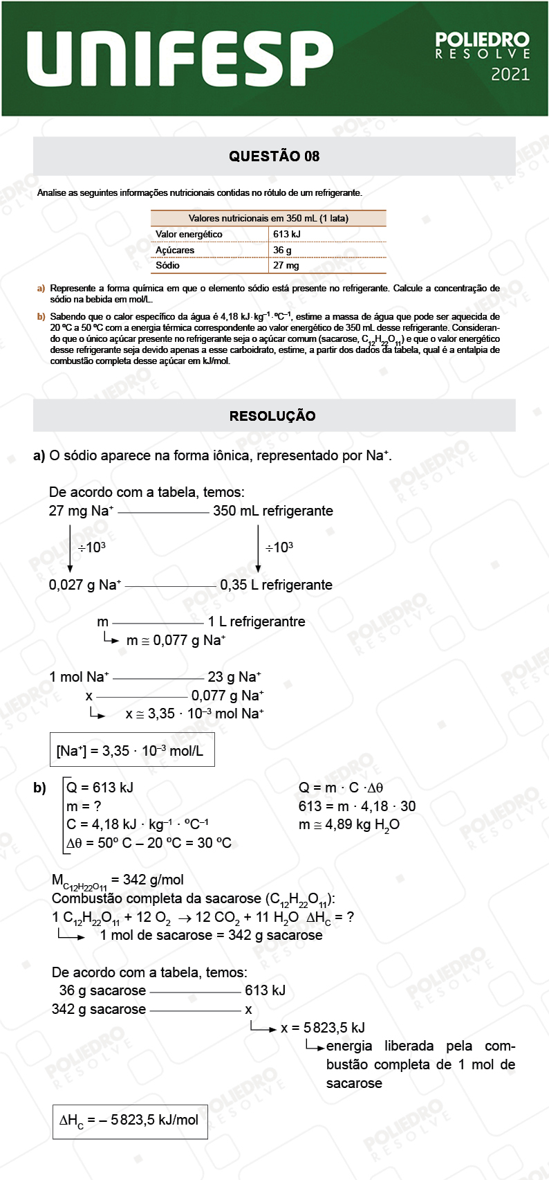 Dissertativa 8 - Fase única - 2º Dia - Unifesp 2021