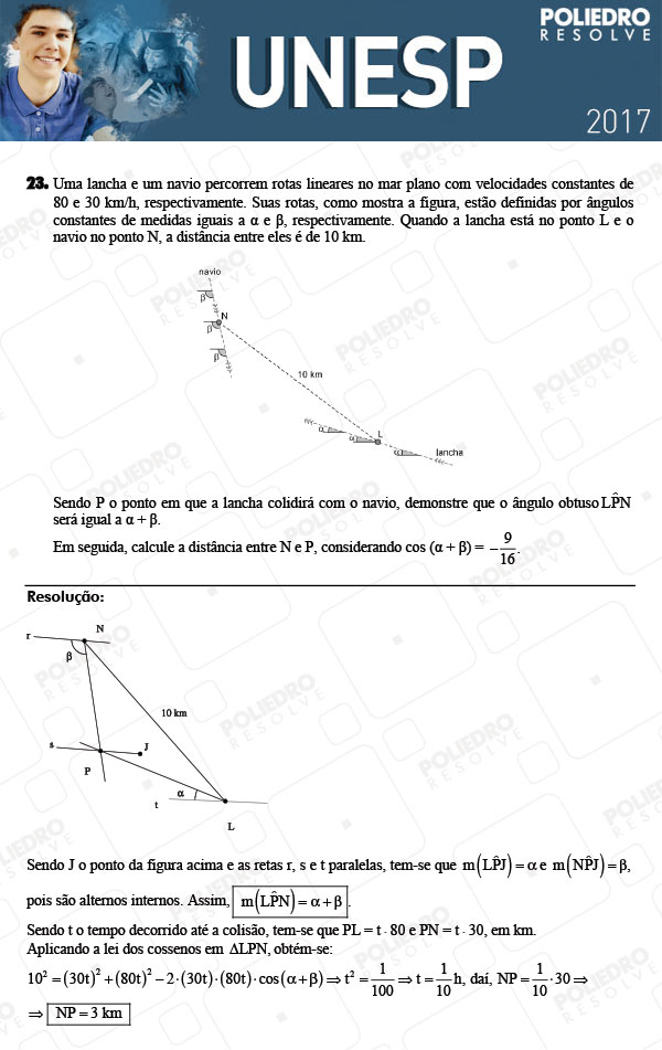 Dissertativa 23 - 2ª Fase - Unesp 2017