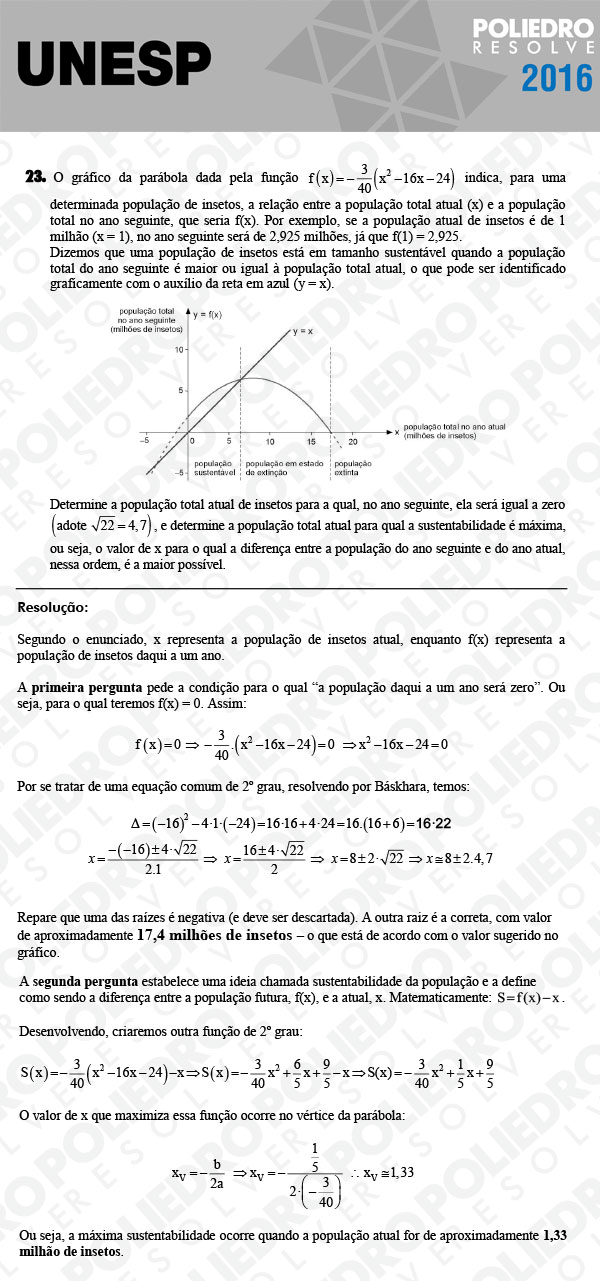 Dissertativa 23 - 2ª Fase - Unesp 2016