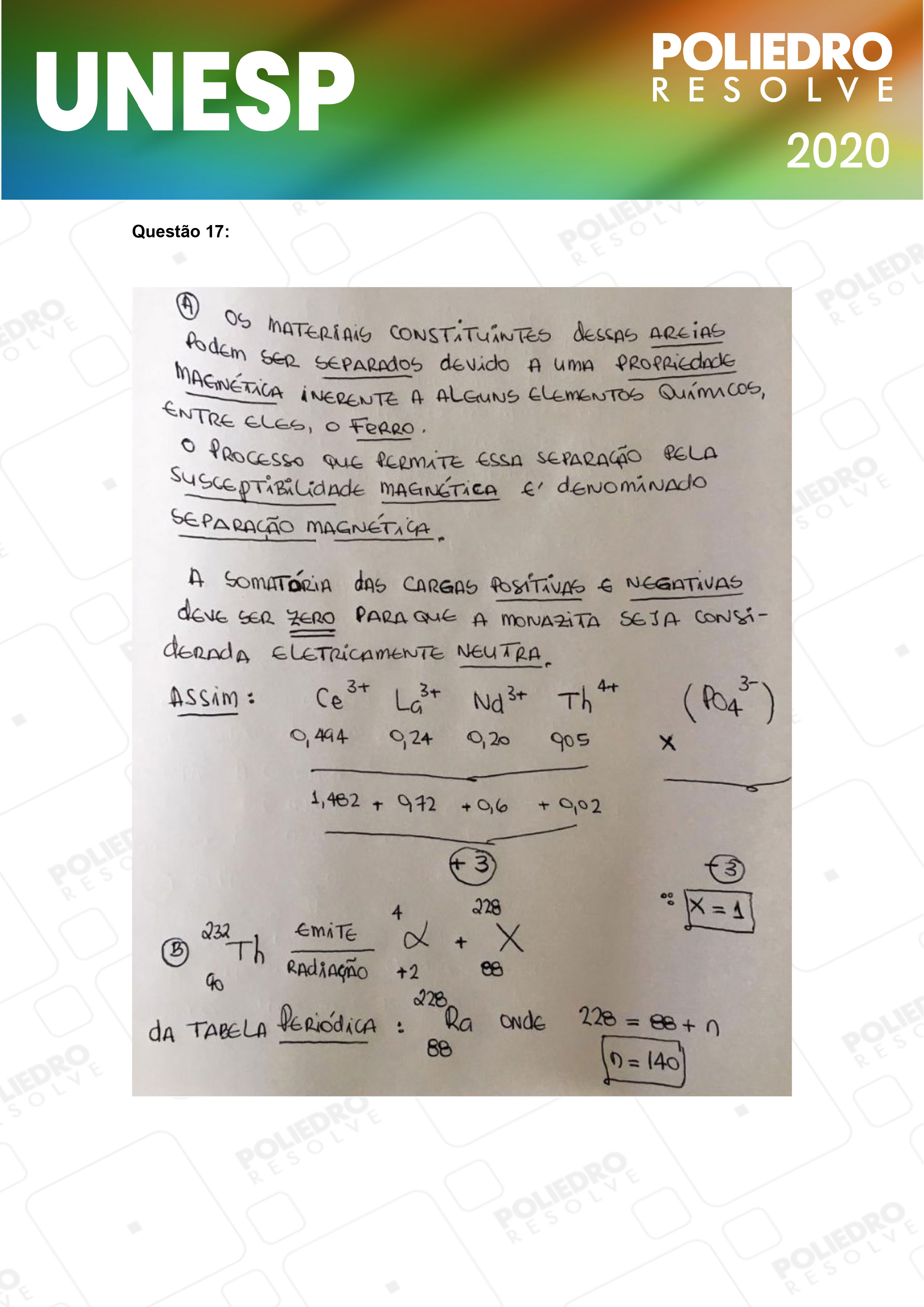 Dissertativa 17 - 2ª Fase - 1º Dia - Unesp 2020