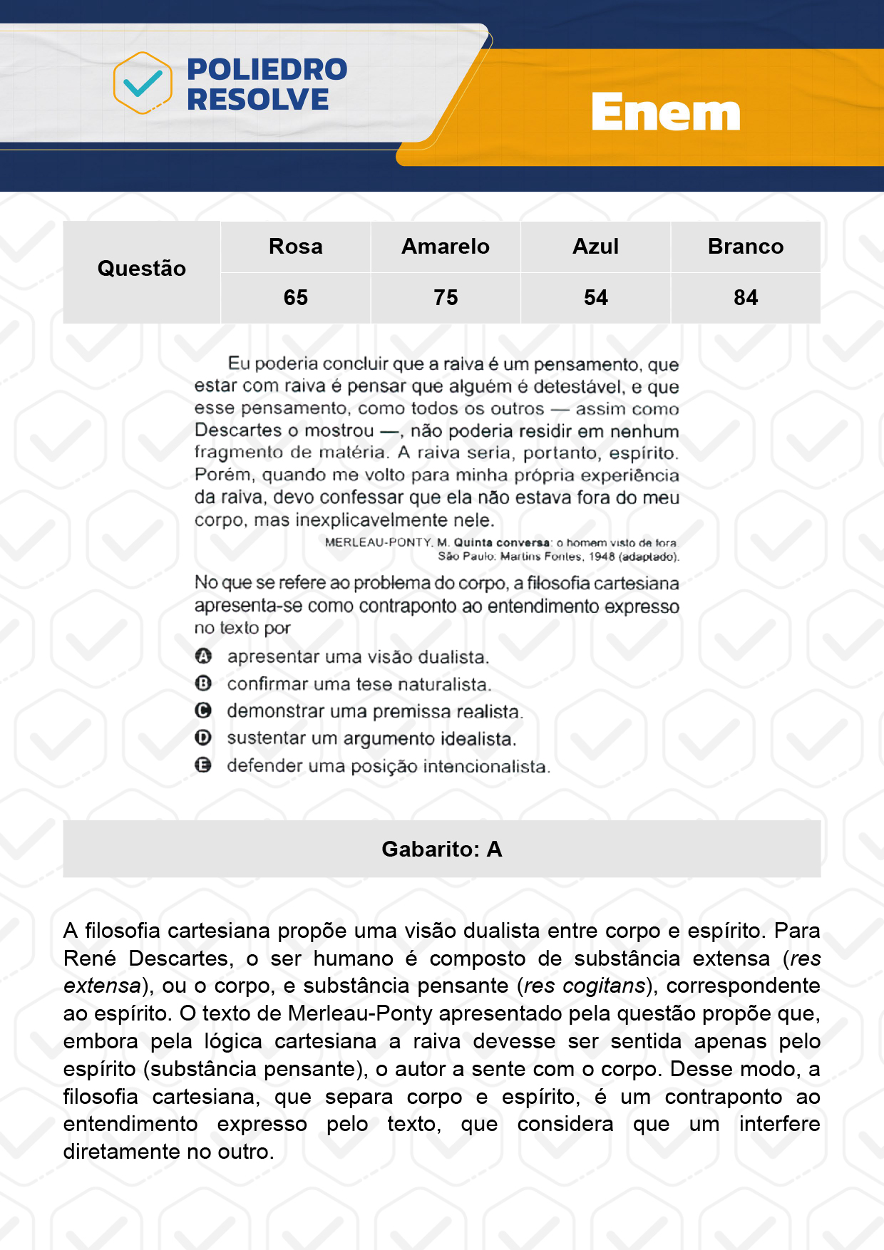 Questão 80 - 1º Dia - Prova Amarela - Enem 2023