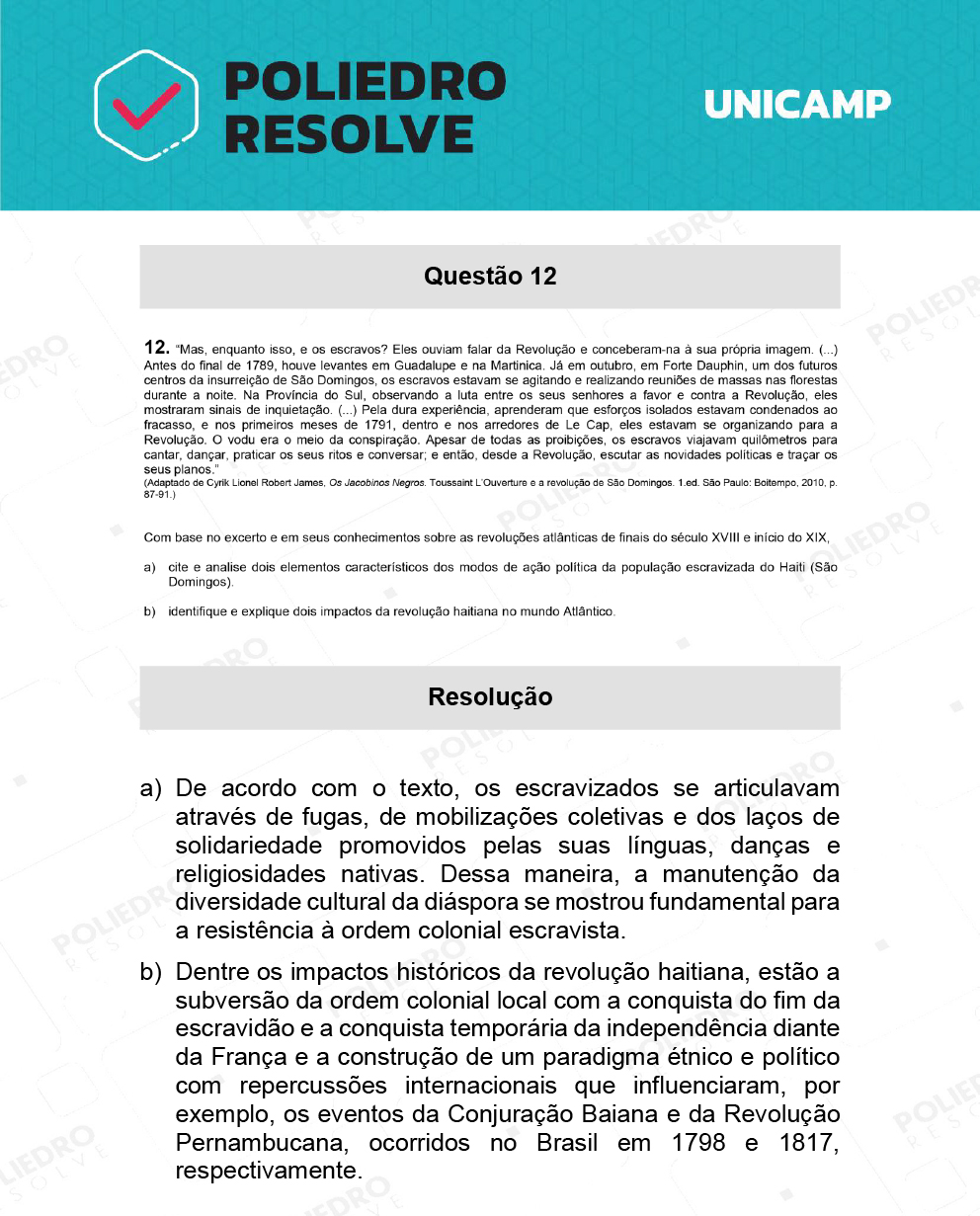 Dissertativa 12 - 2ª Fase - 2º Dia - Unicamp 2022