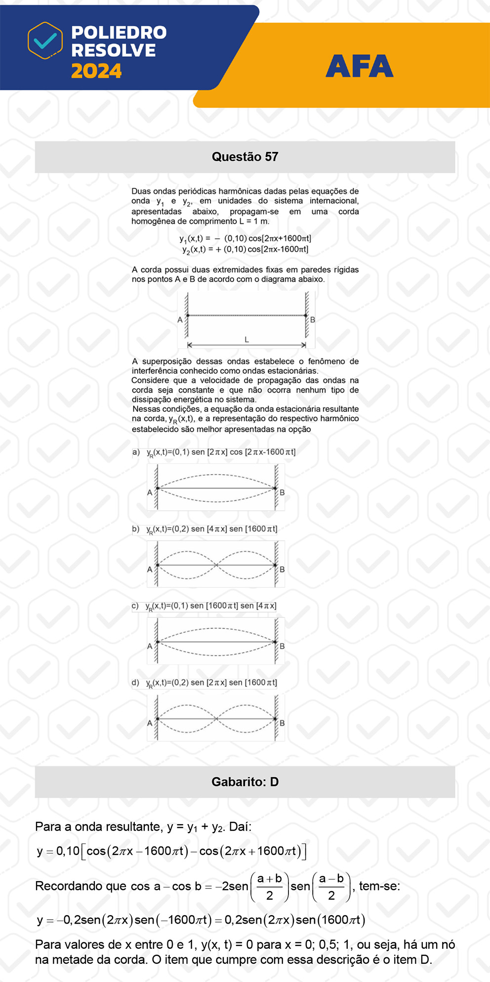 Questão 57 - Nova variação - AFA 2024