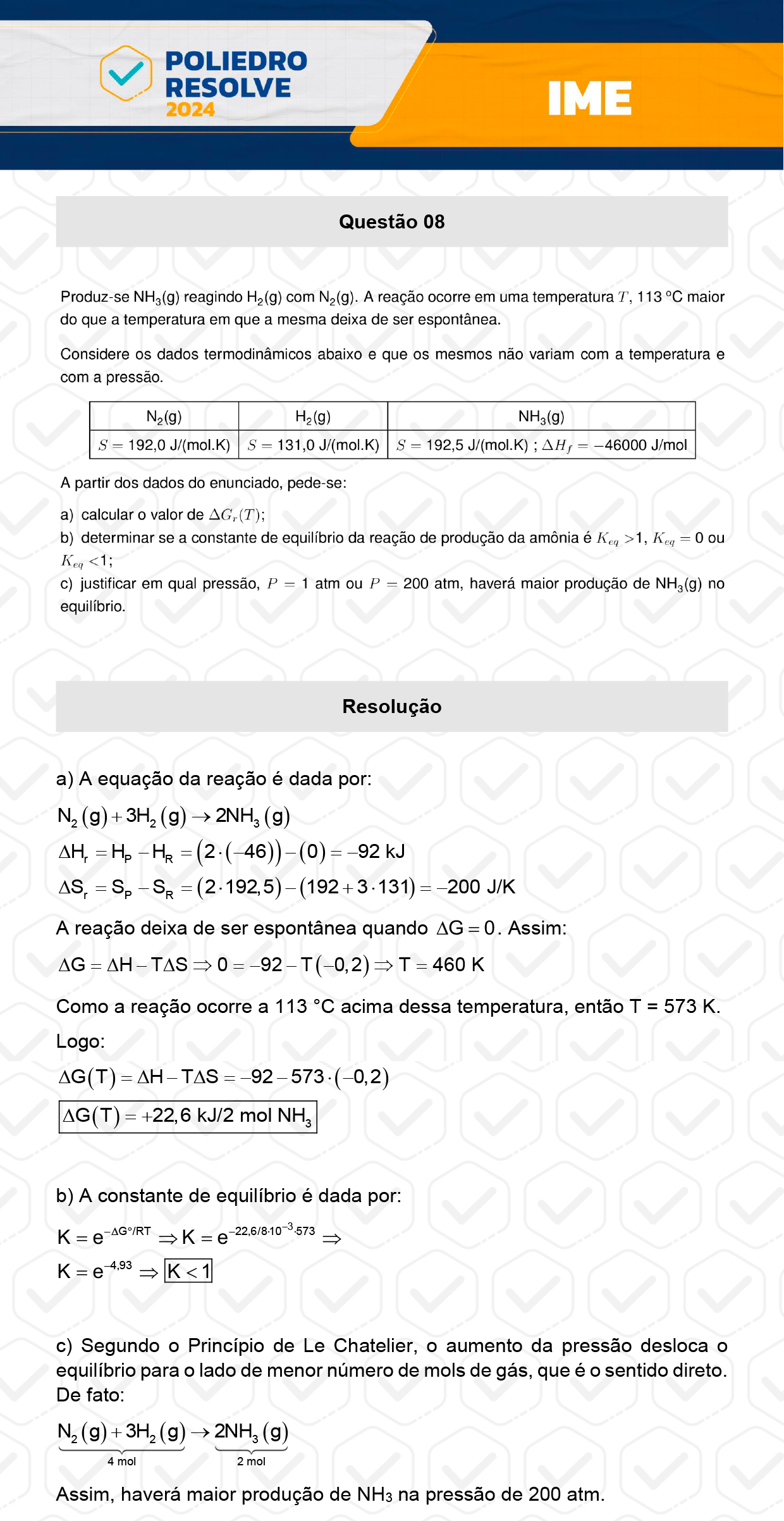 Dissertativa 8 - 2ª Fase - 3º Dia - IME 2024