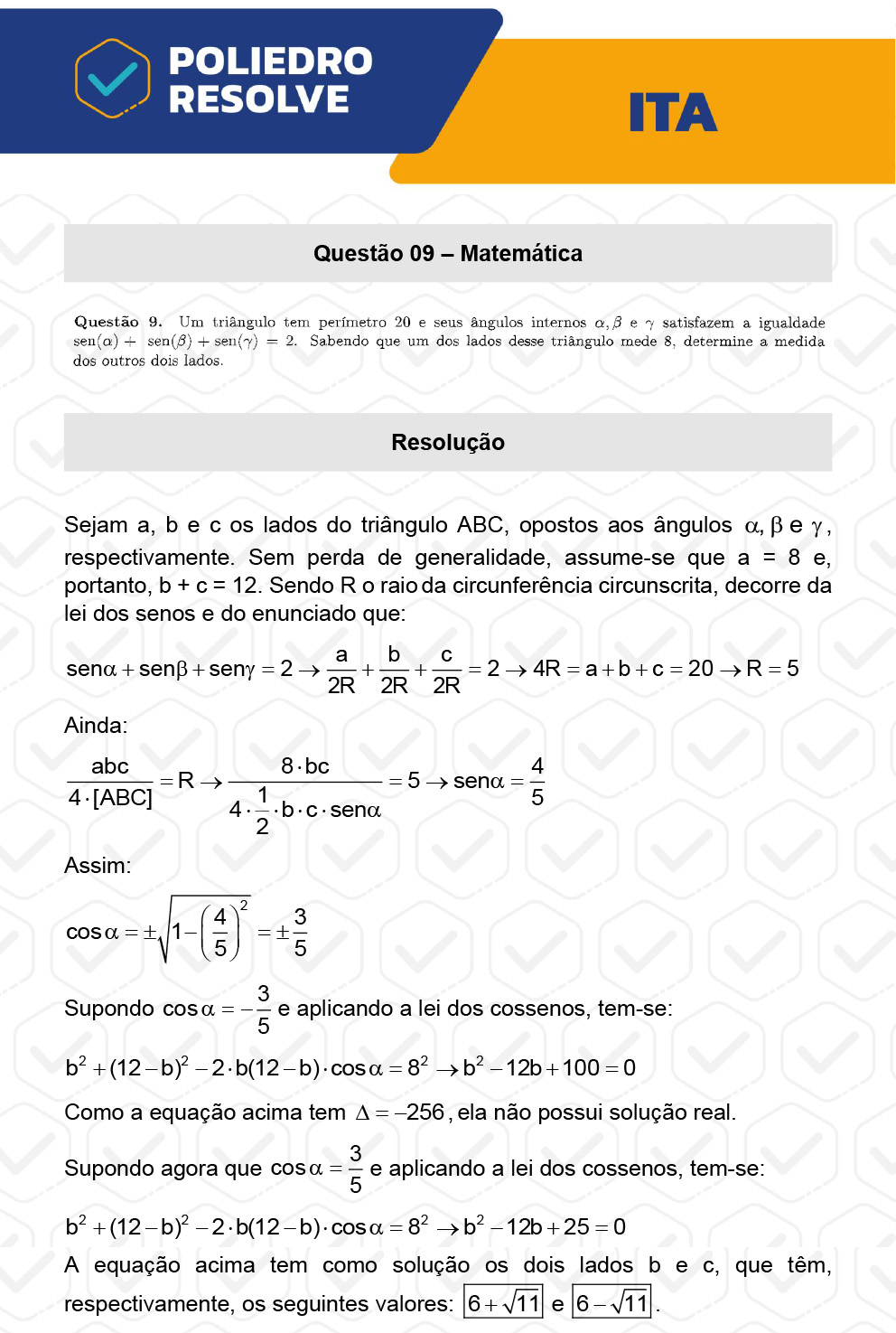 Dissertativa 9 - 2ª Fase - 1º Dia - ITA 2023